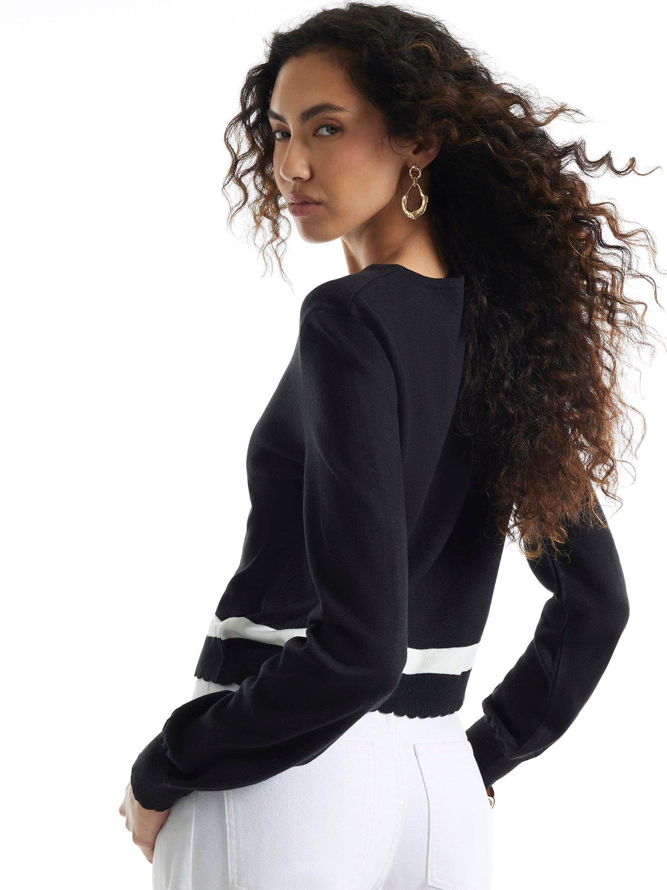 Image 2 of 6 of River Island Long Sleeve Open Button Blocked Cardi