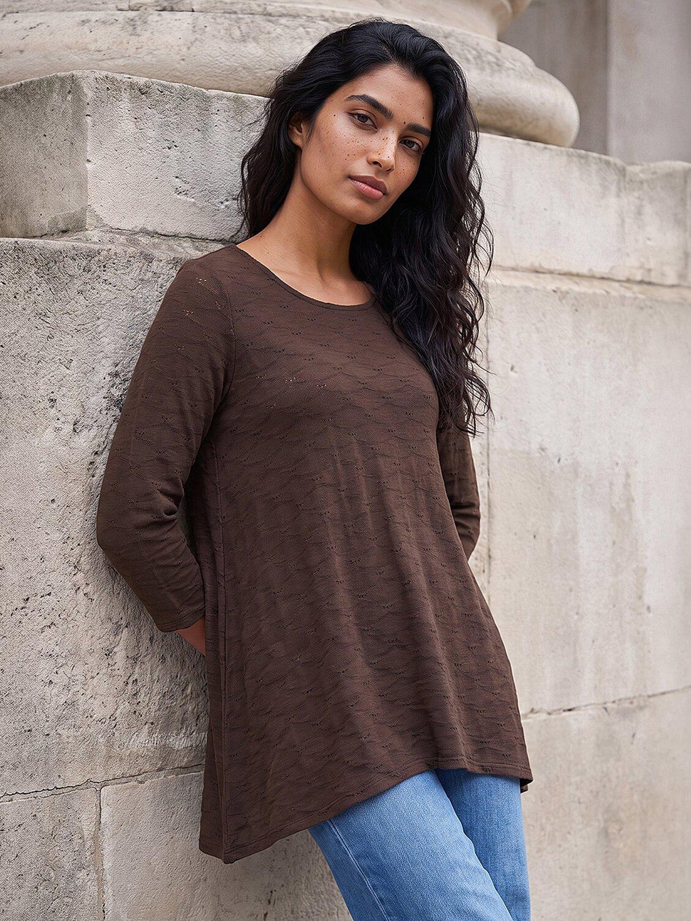Image 1 of 4 of Roman Textured Snit Tunic