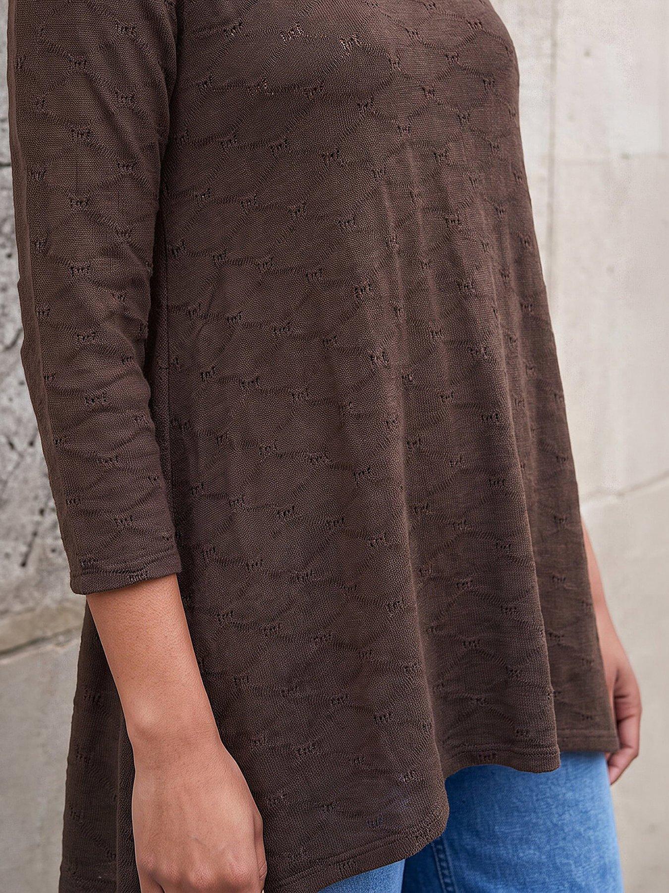Image 2 of 4 of Roman Textured Snit Tunic