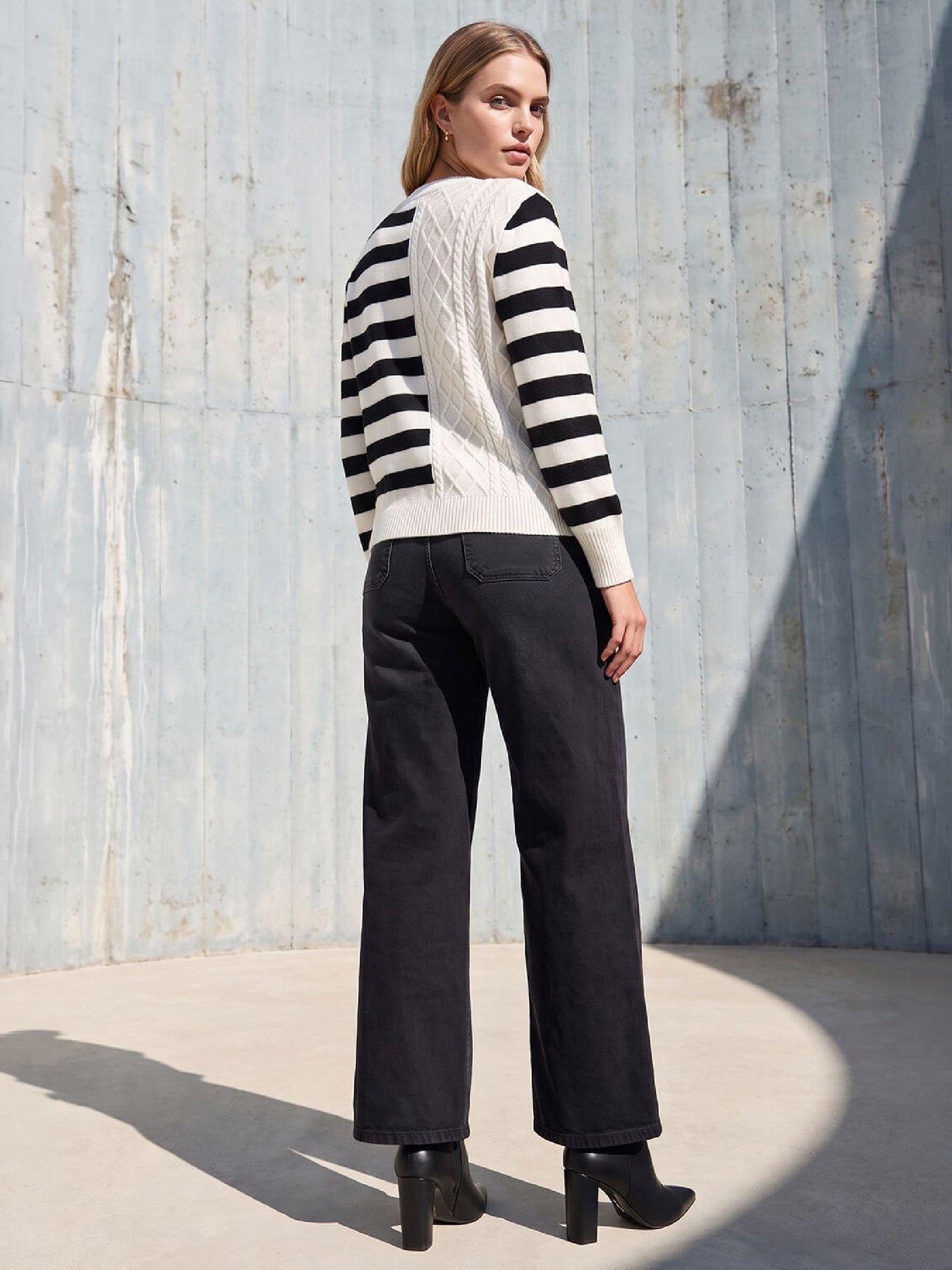 Image 2 of 4 of Roman Cable Stripe Knit Jumper
