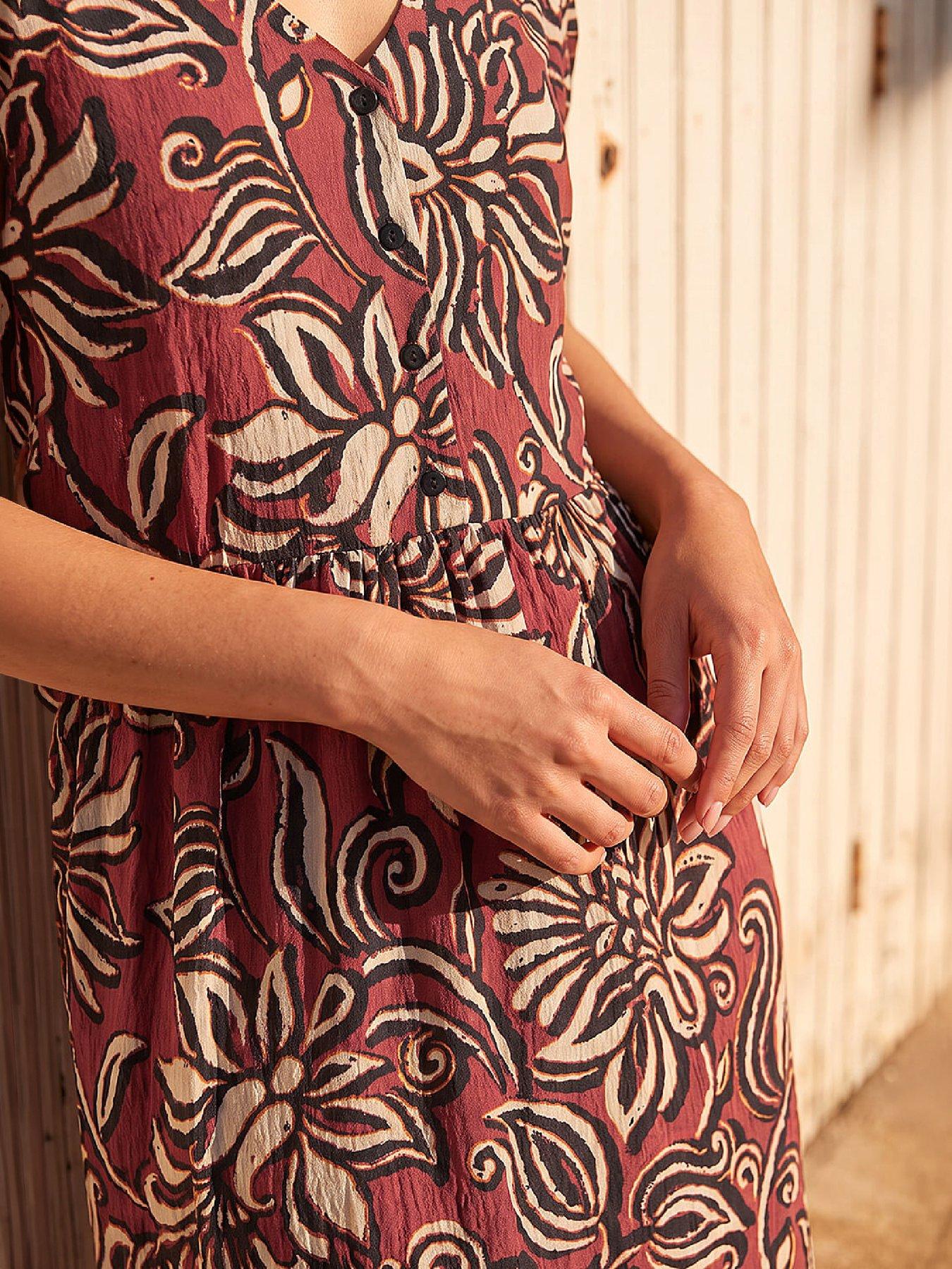 Image 4 of 4 of Roman Border Print Dress