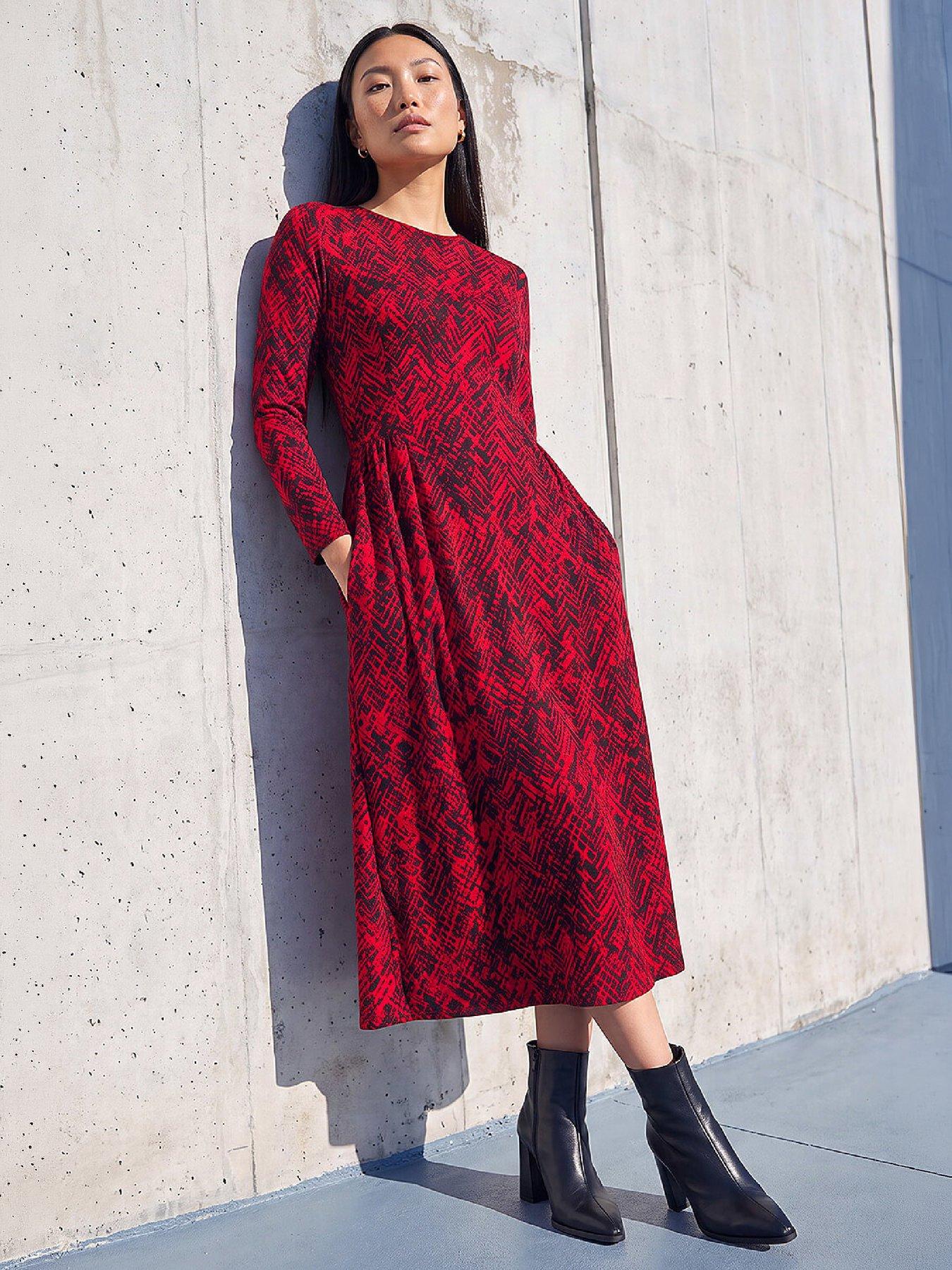 Image 3 of 4 of Roman Side Ruching Dress