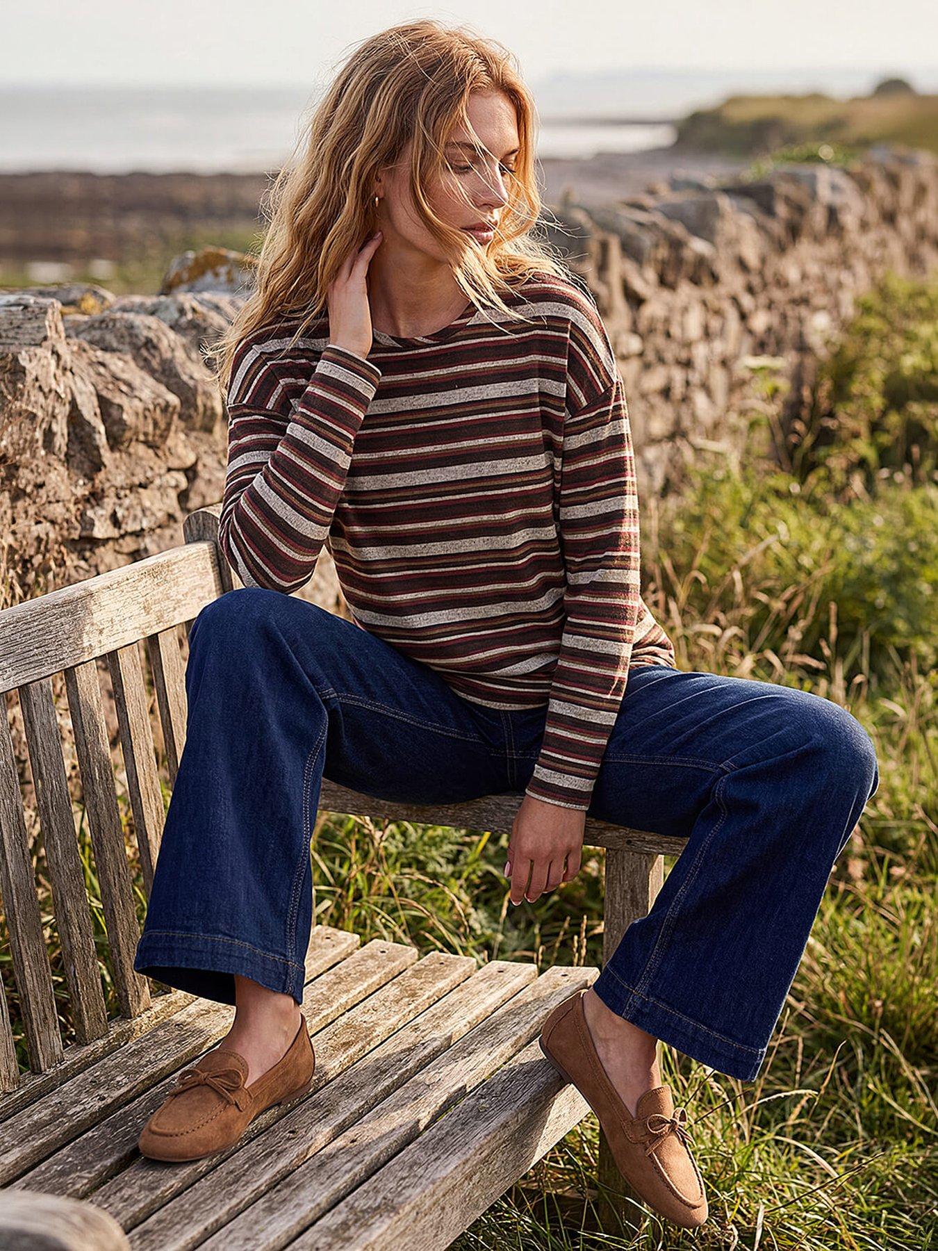 Image 1 of 4 of Roman Stripe Jersey Top