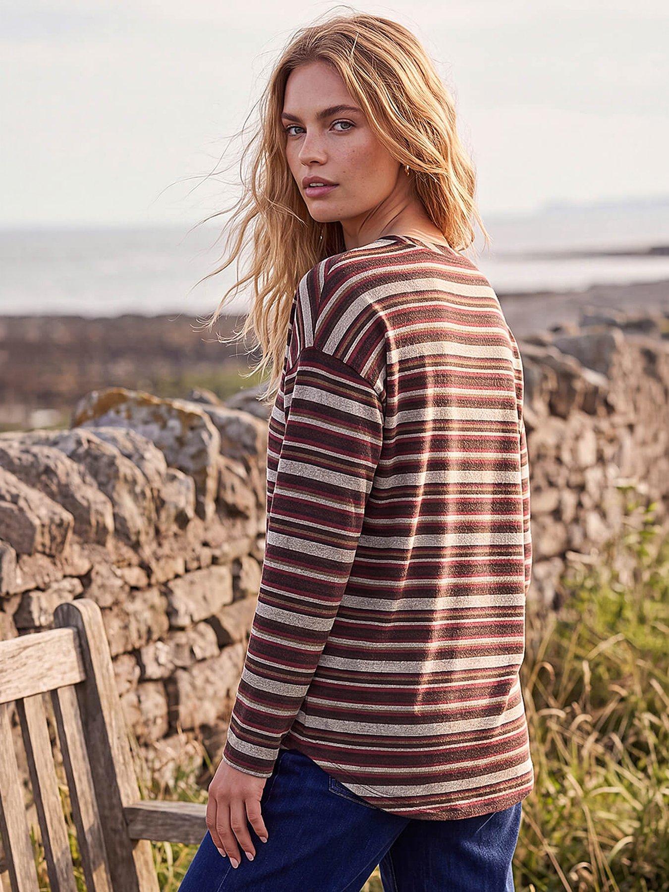 Image 2 of 4 of Roman Stripe Jersey Top
