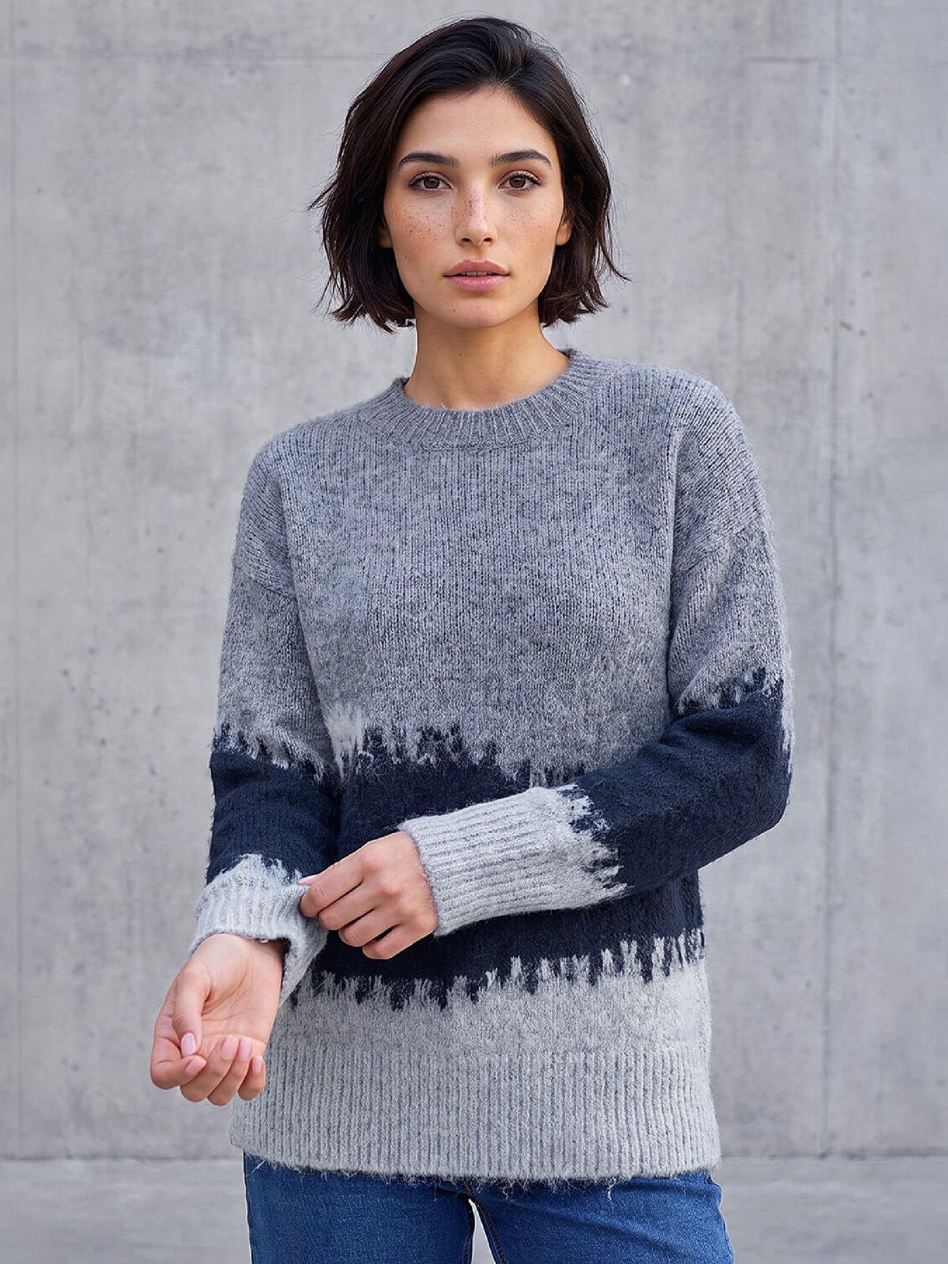 Image 1 of 4 of Roman Petite Abstract Knit Jumper