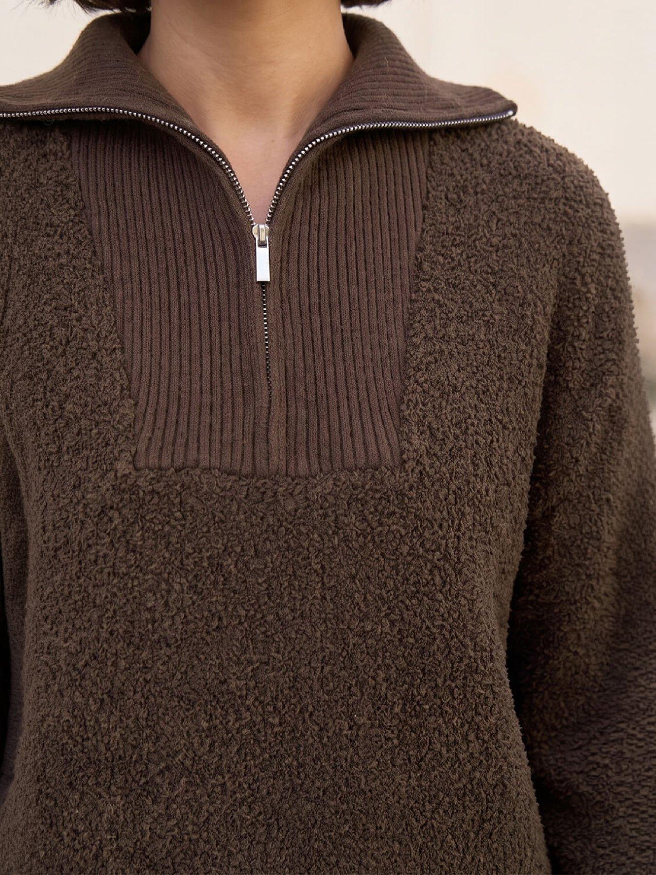 Image 2 of 4 of Roman Fleece Knit Zip Up Jumper