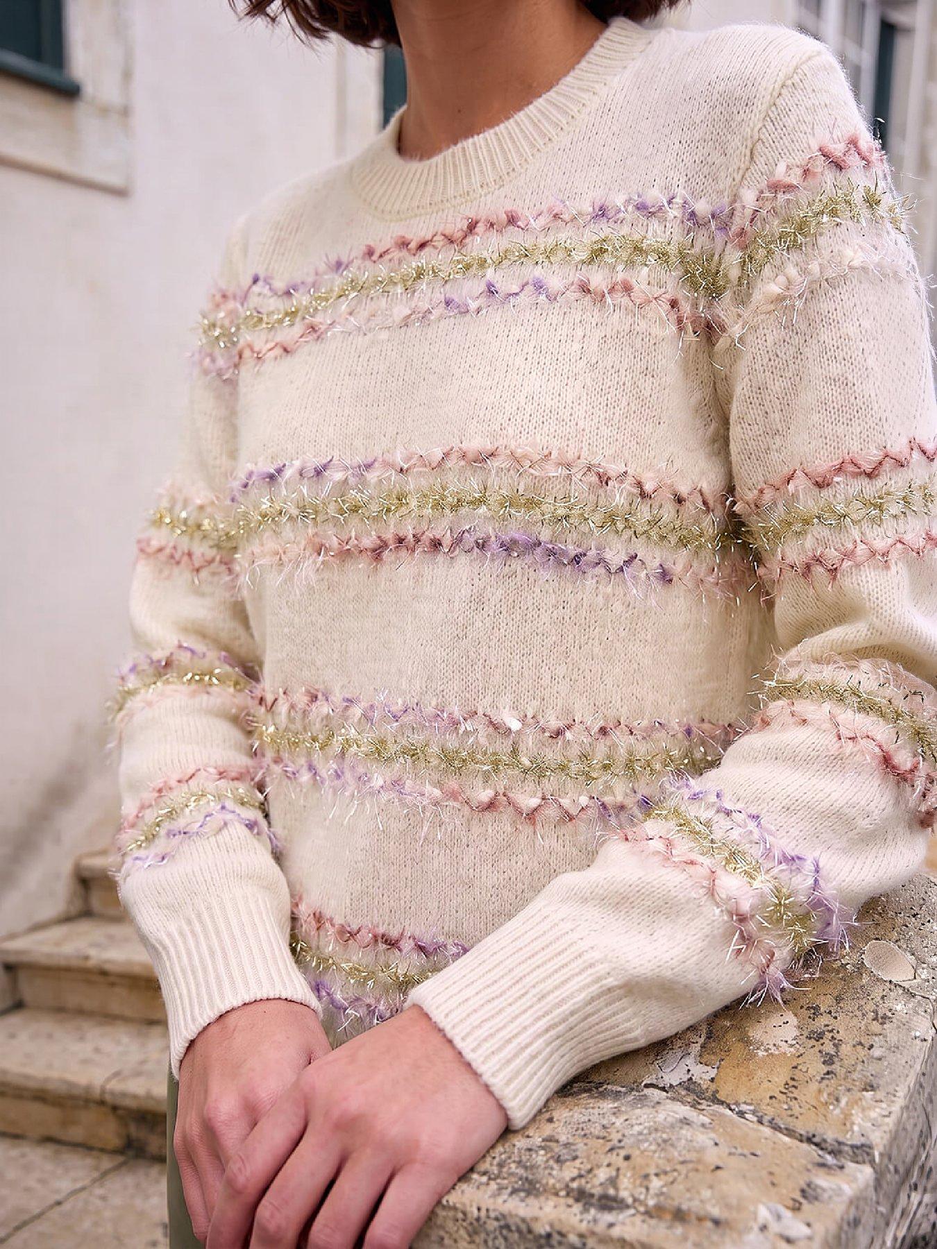 Image 4 of 4 of Roman Textured Stripe Knit Jumper