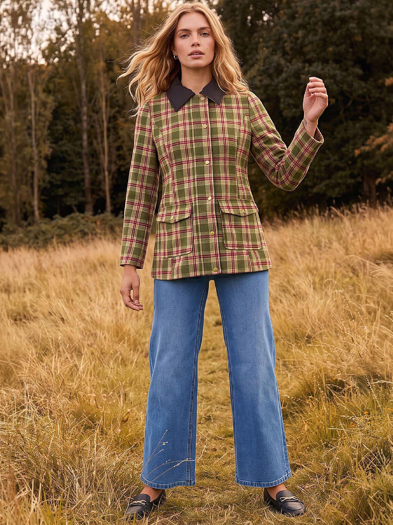 Image 3 of 4 of Roman Petite Check Coat