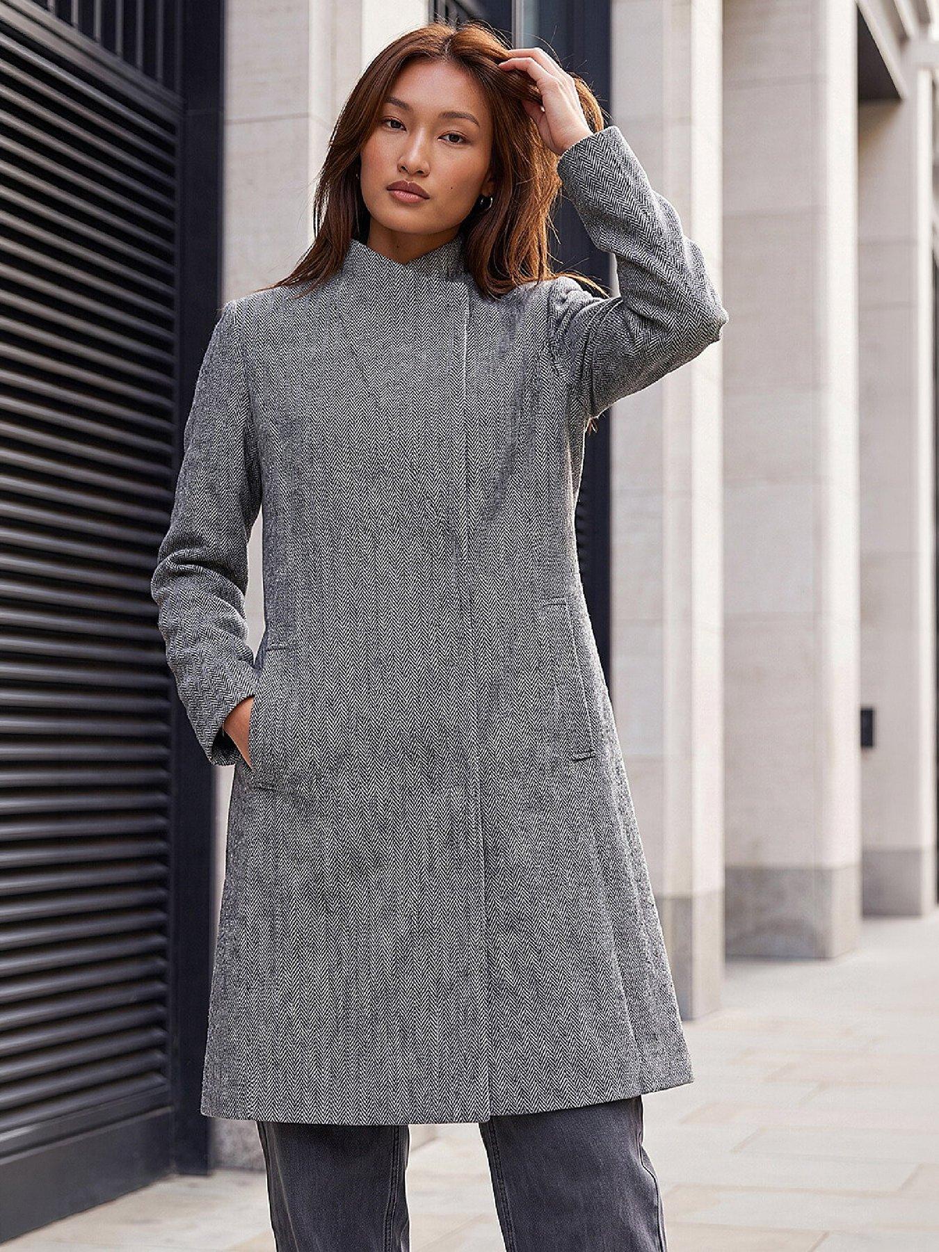 Roman Funnel Neck Coat