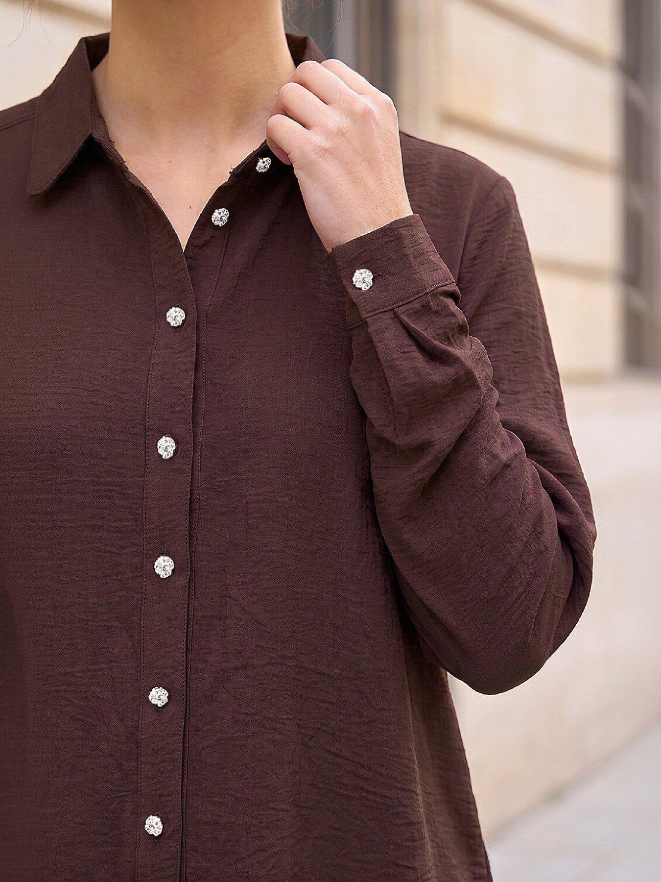 Image 2 of 4 of Roman Dusk Button Fastening Collared Shirt