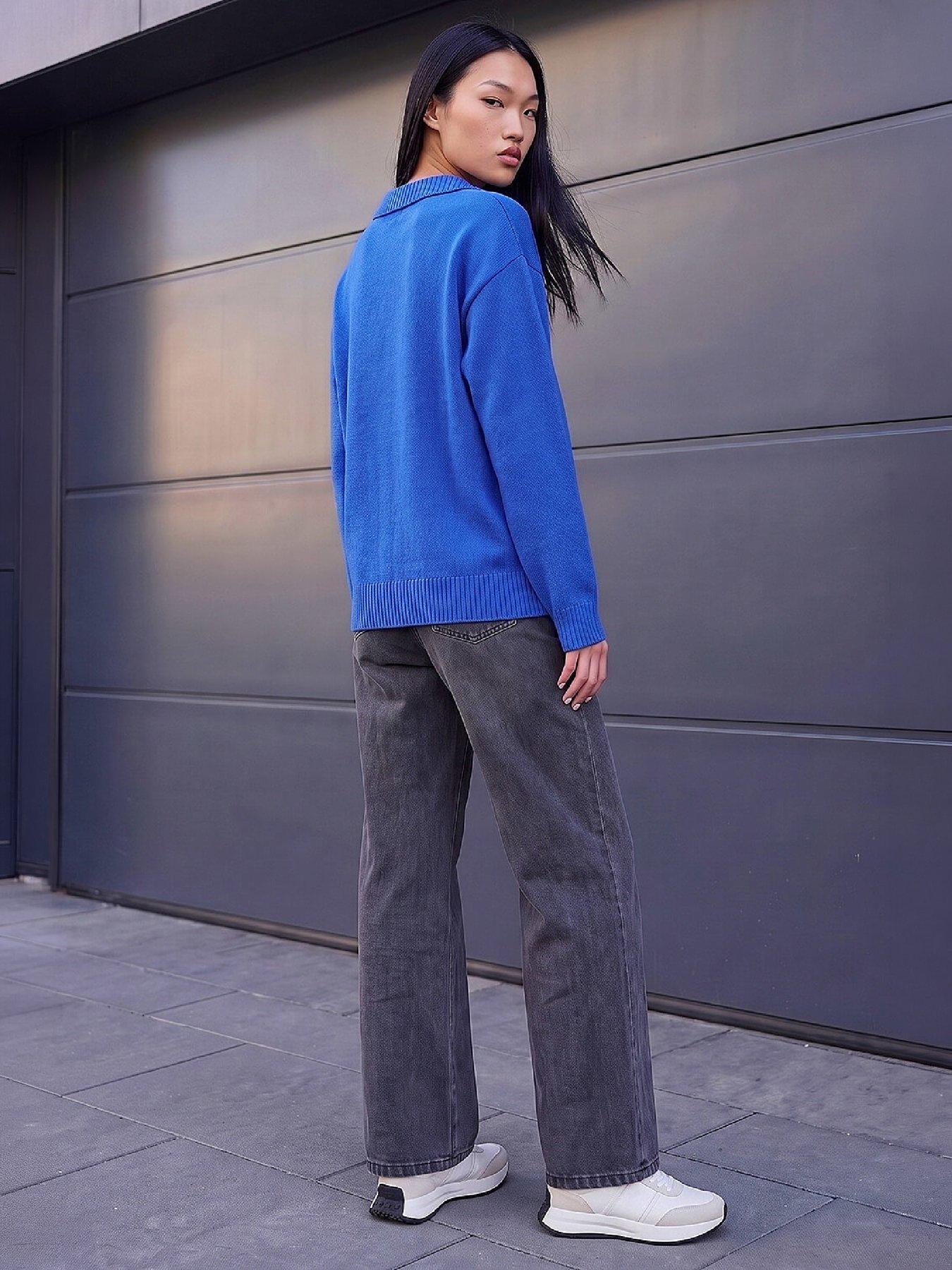 Image 3 of 4 of Roman Dusk Collared Knit Jumper