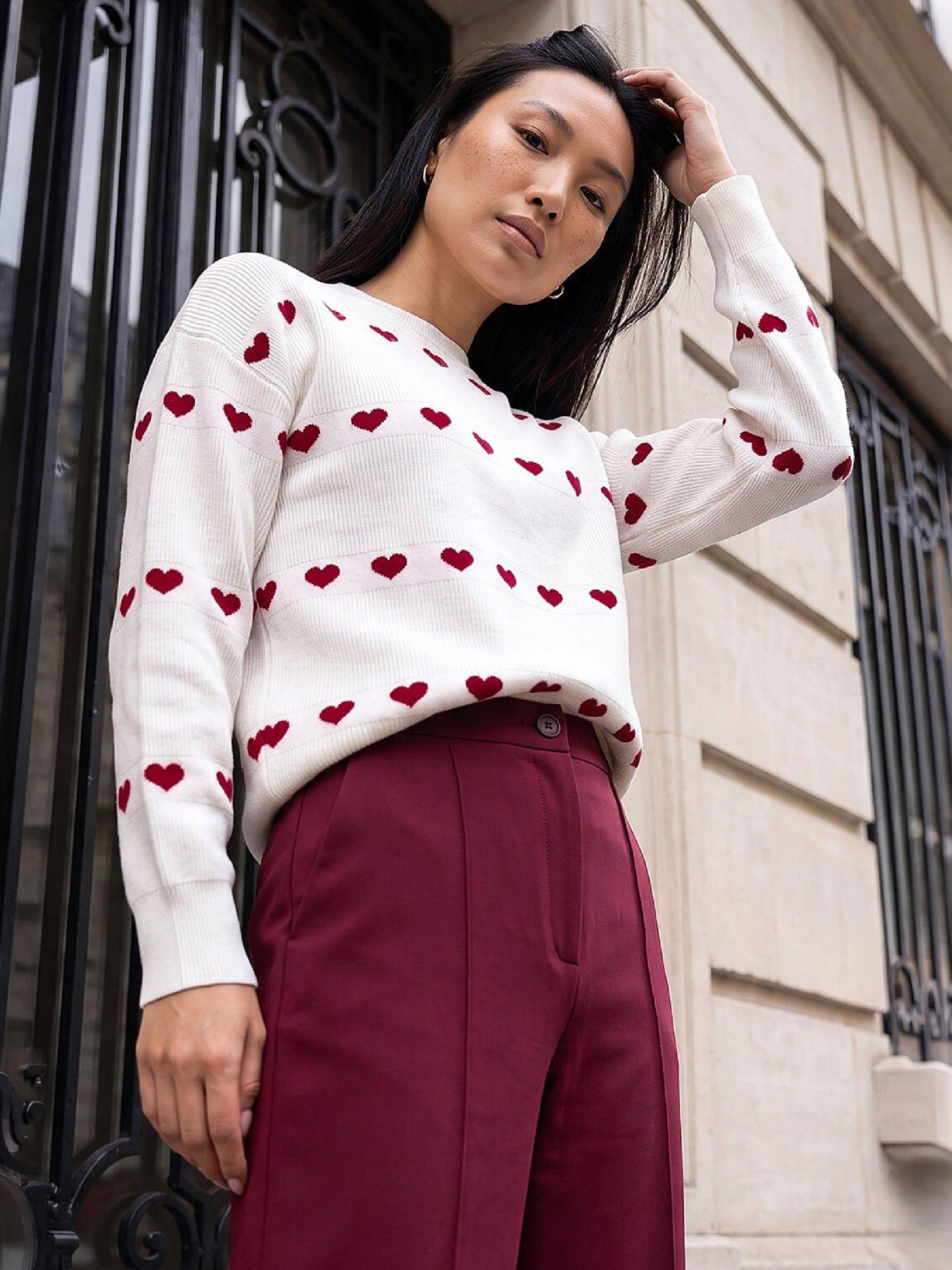 Roman Dusk Heart Relaxed Fit Jumper