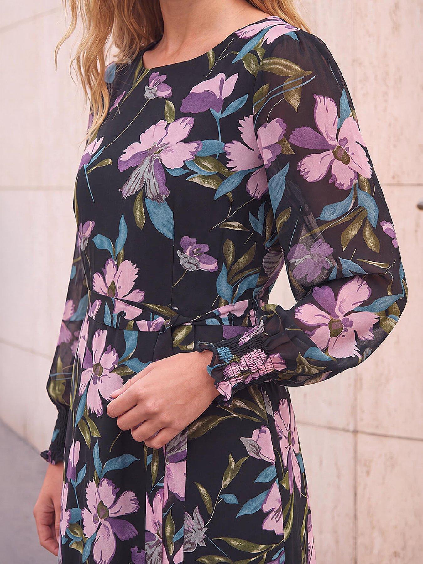 Image 2 of 4 of Roman Floral Midi Dress
