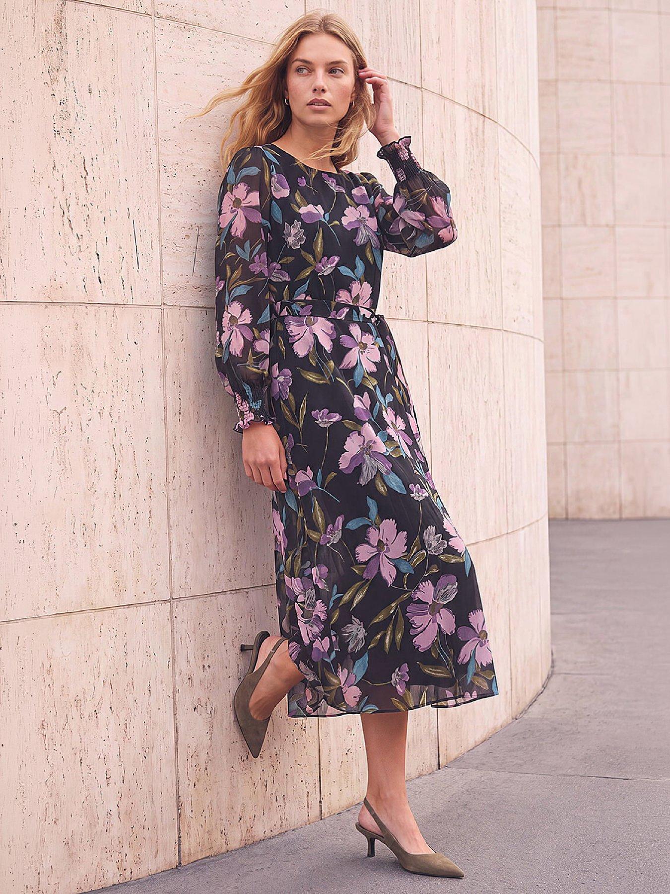 Image 3 of 4 of Roman Floral Midi Dress