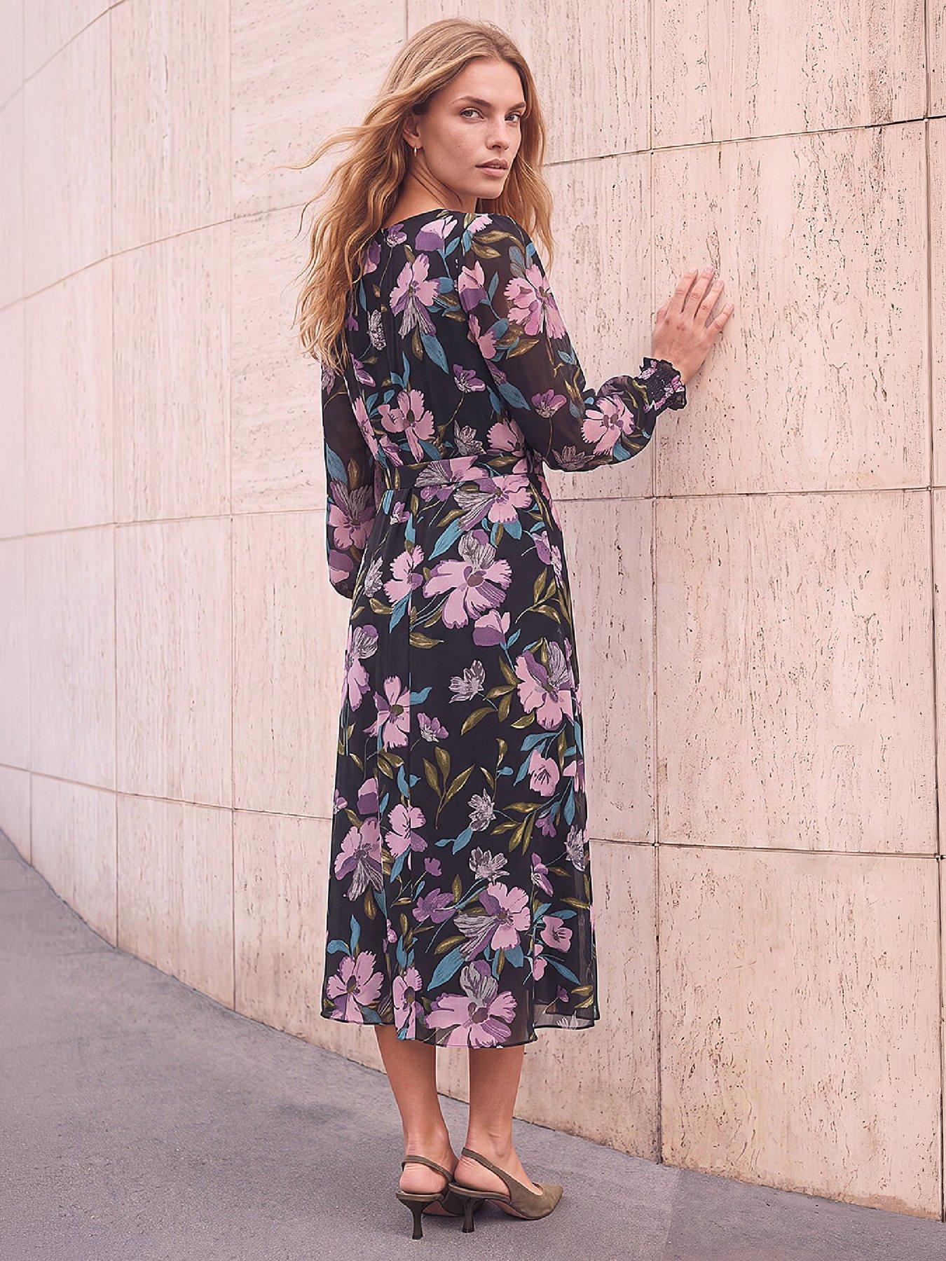 Image 4 of 4 of Roman Floral Midi Dress