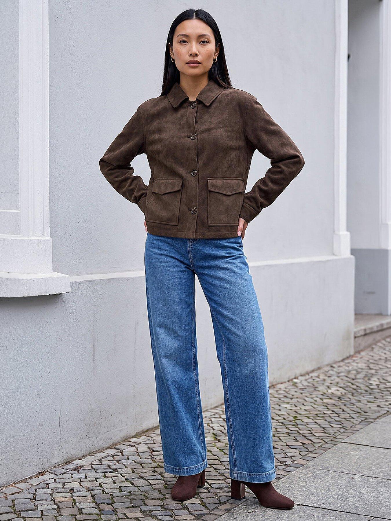 Image 3 of 4 of Roman Suedette Button Jacket