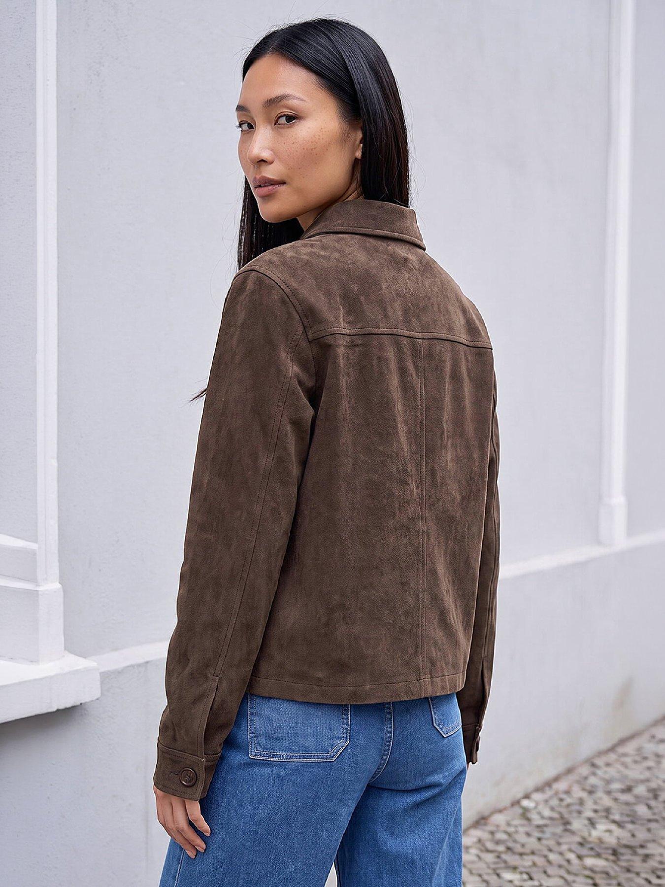 Image 4 of 4 of Roman Suedette Button Jacket