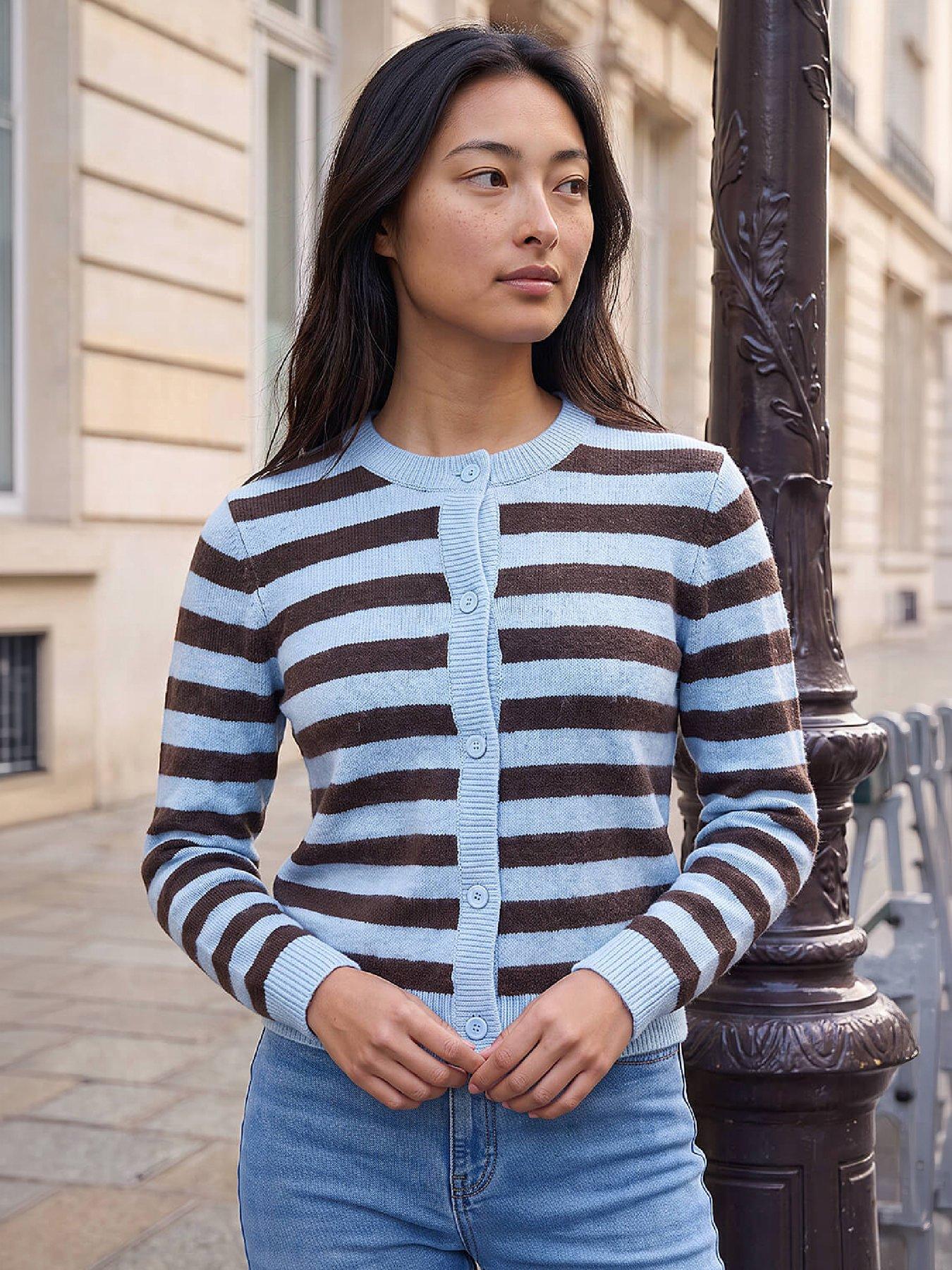 Roman Petite Stripe Cardigan
