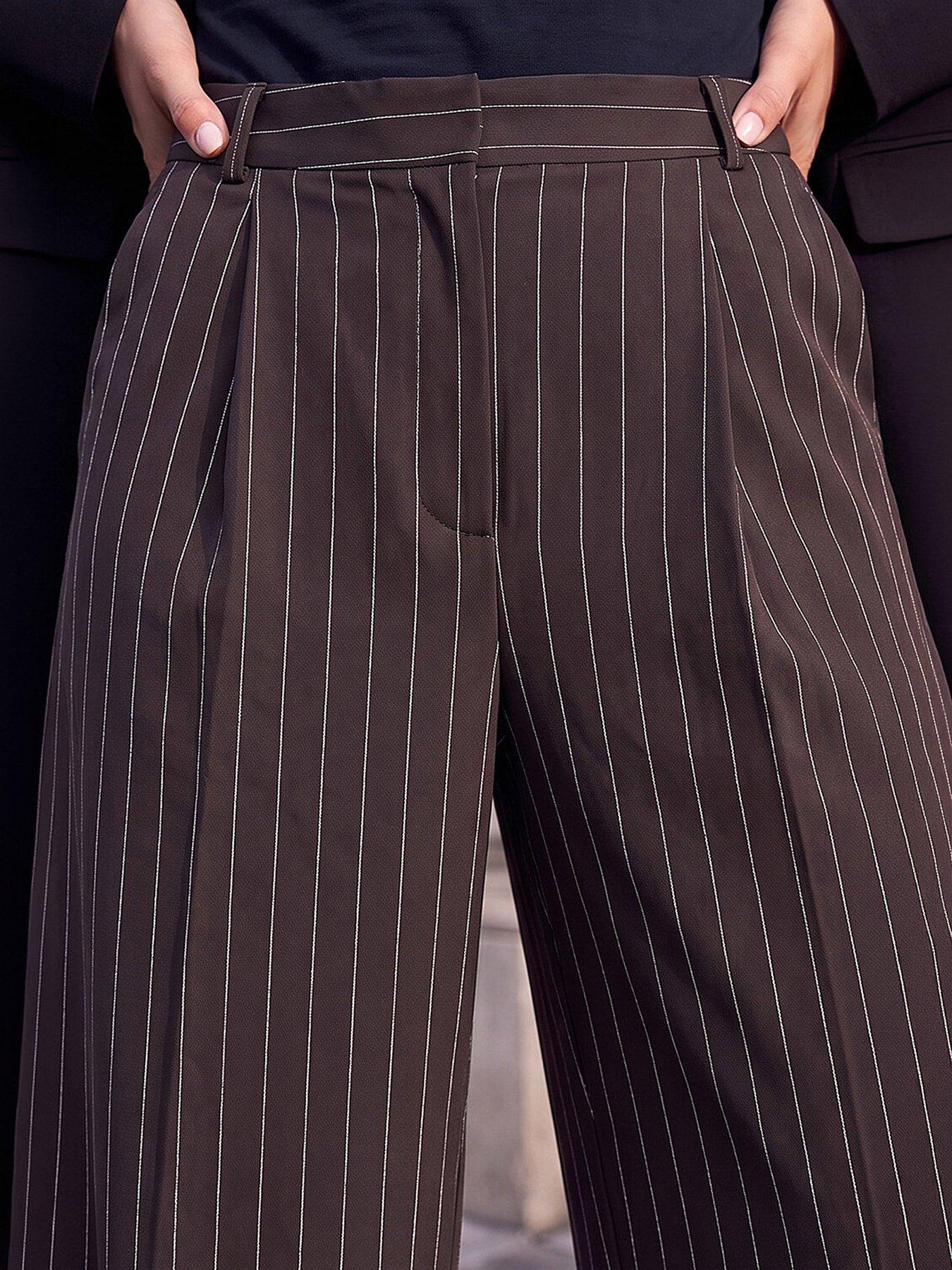 Image 2 of 4 of Roman Pinstripe Trouser