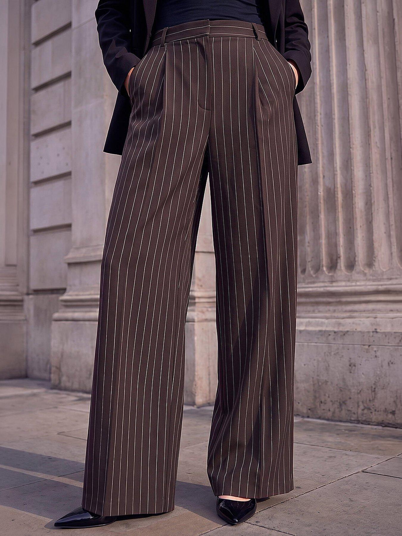 Image 4 of 4 of Roman Pinstripe Trouser