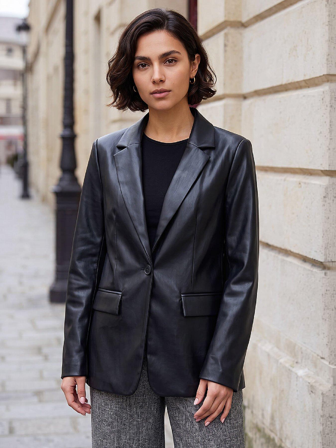 Roman PU Blazer