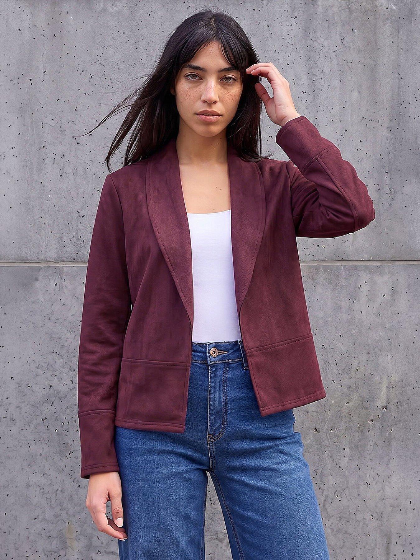 Roman Petite Faux Suede Jacket