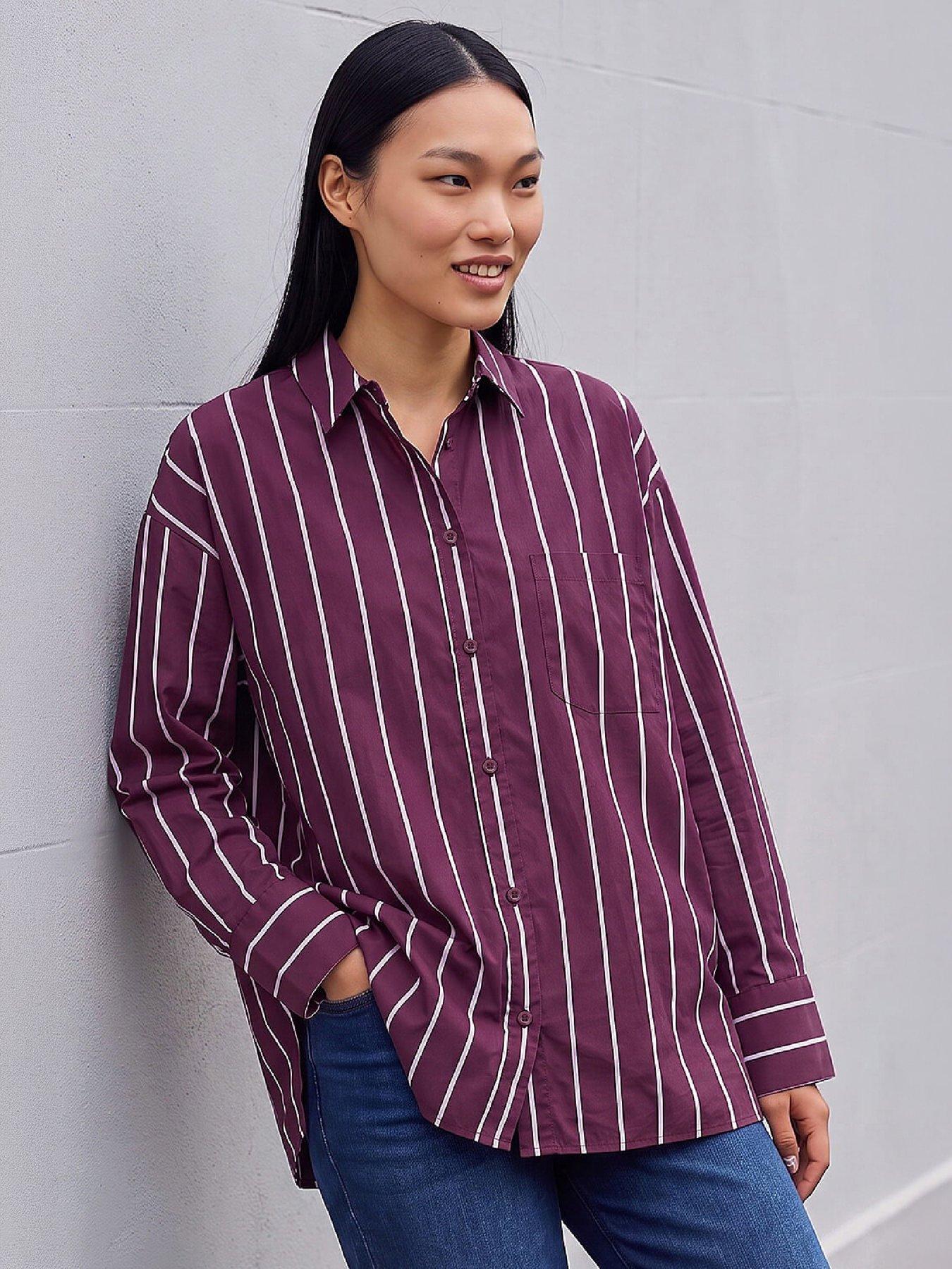 Roman Dusk Stripe Oversized Shirt