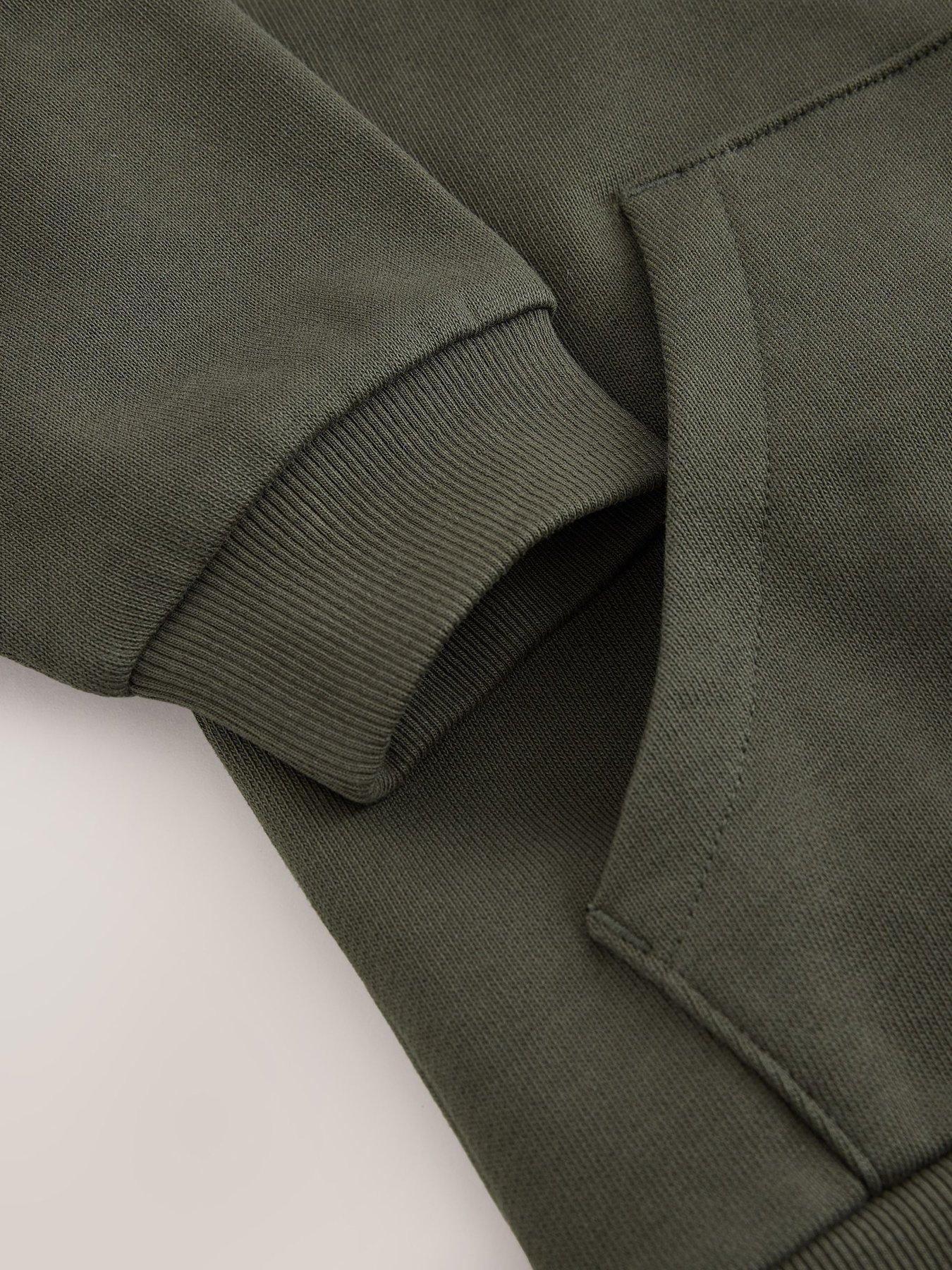 Image 5 of 7 of smALLSAINTS Boys Oversized Underground Pullover Hoodie - Dark Green