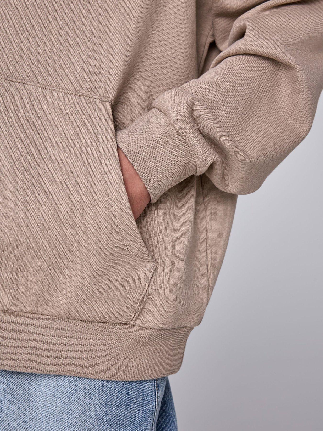 Image 5 of 7 of smALLSAINTS smALLSAINTS Boys Oversized Logo Print Hoodie - Light Brown
