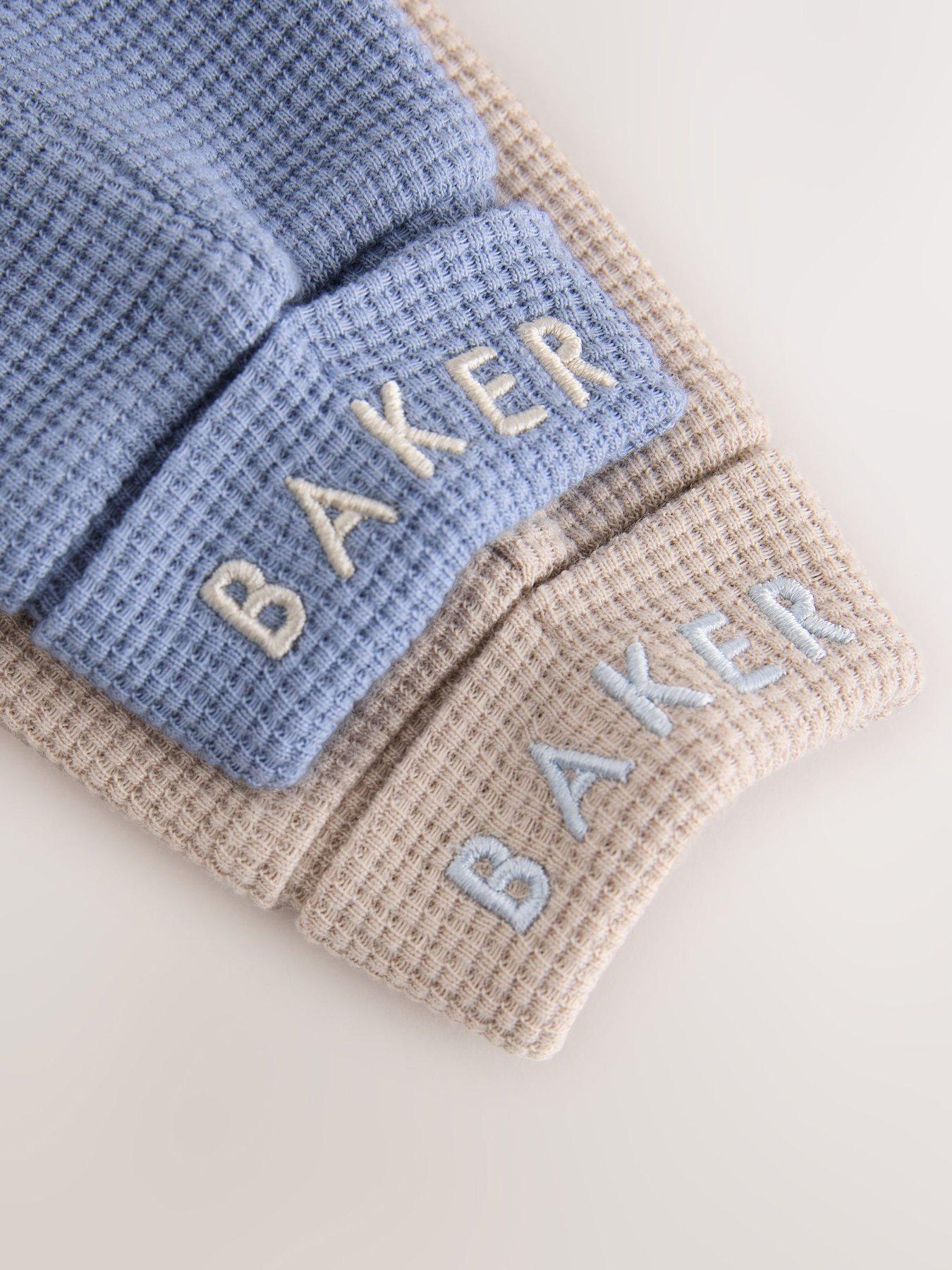 Image 6 of 7 of Ted Baker Baby Boys Waffle Textured 4 Piece Sweatshirt Set - Multi