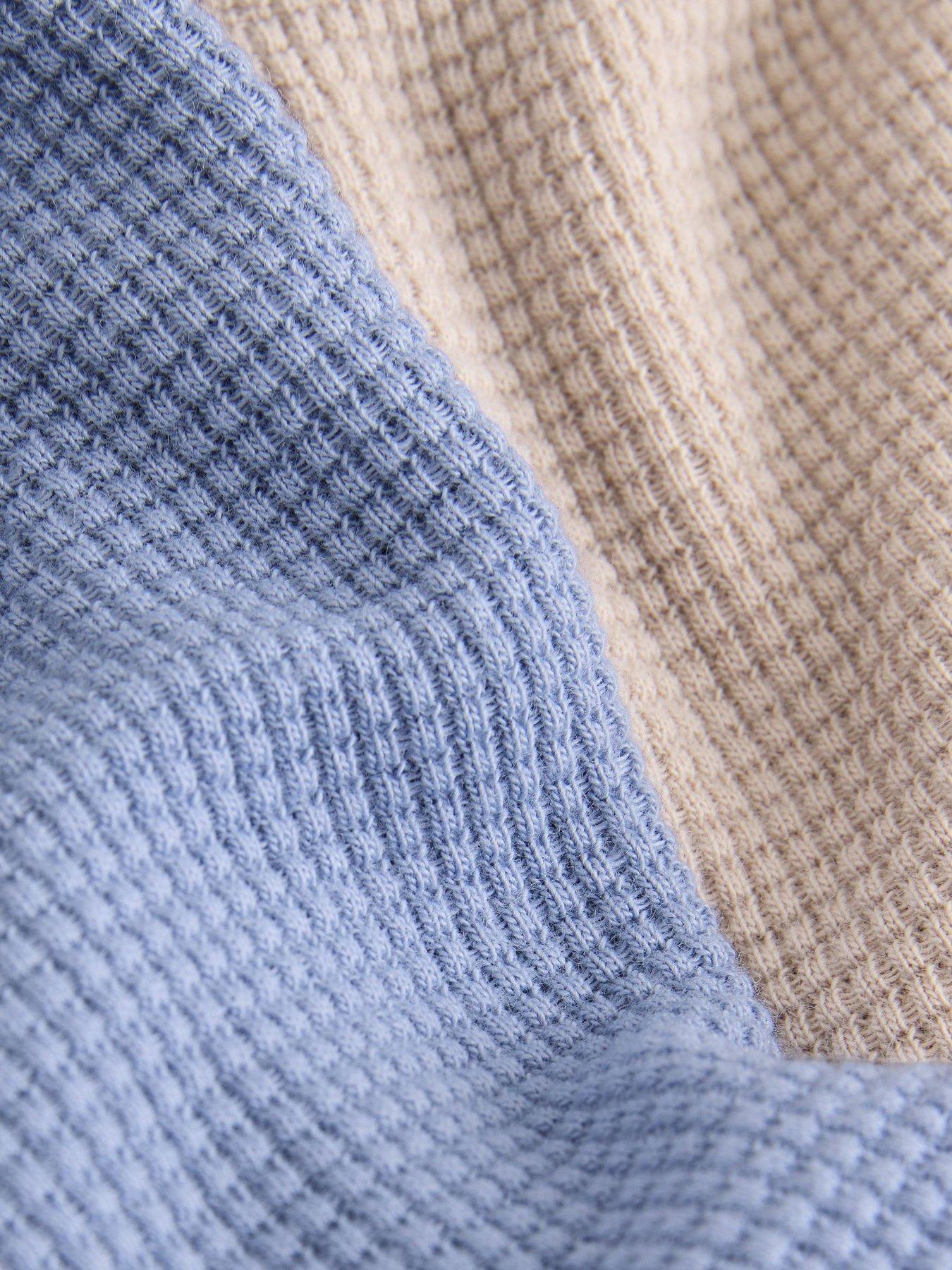 Image 7 of 7 of Ted Baker Baby Boys Waffle Textured 4 Piece Sweatshirt Set - Multi