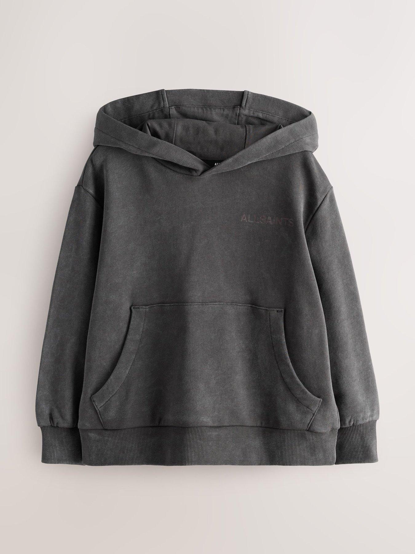 Image 5 of 6 of smALLSAINTS Boys Underground Oversized Pullover Hoodie - Charcoal Grey
