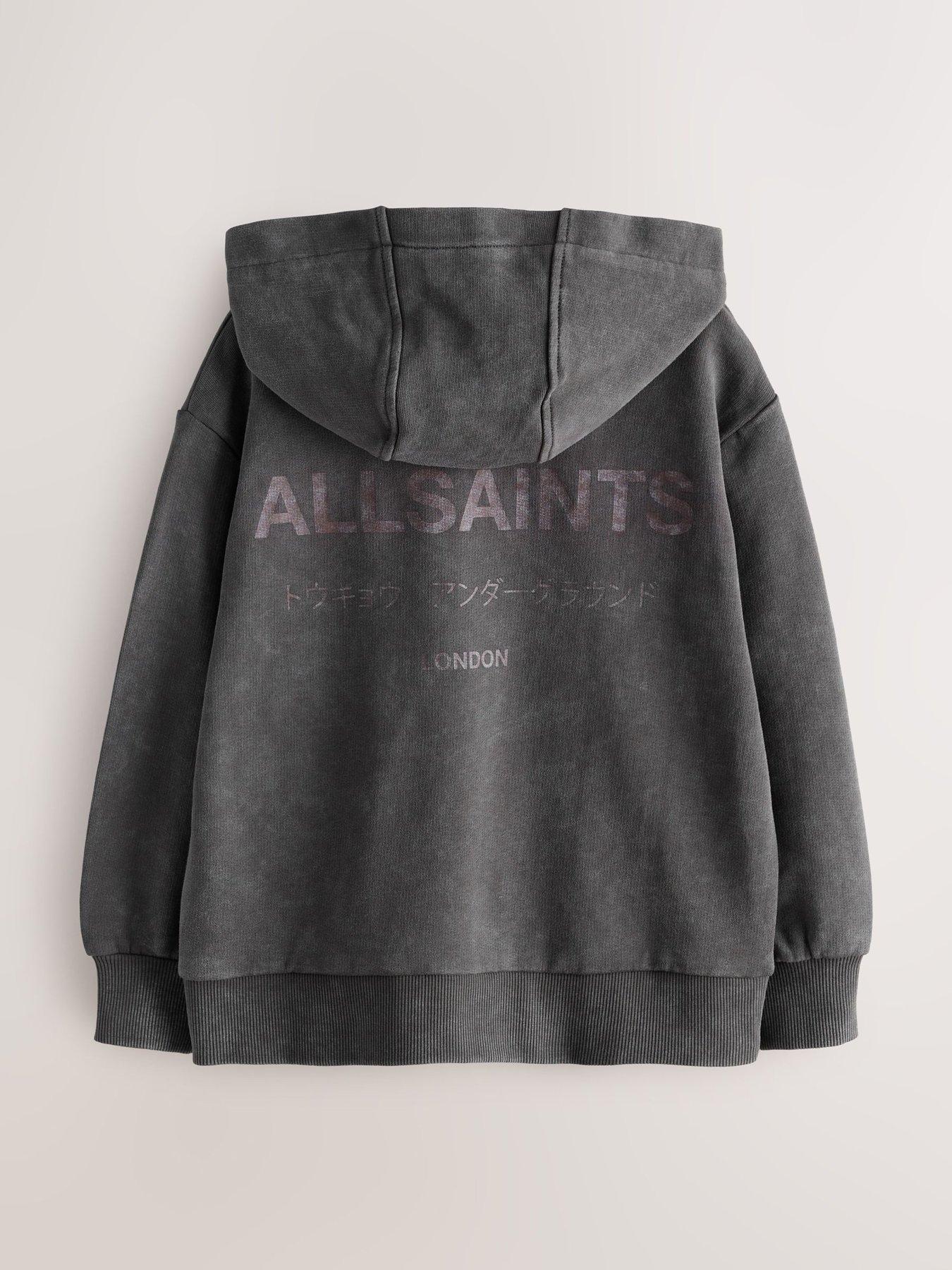 Image 6 of 6 of smALLSAINTS Boys Underground Oversized Pullover Hoodie - Charcoal Grey