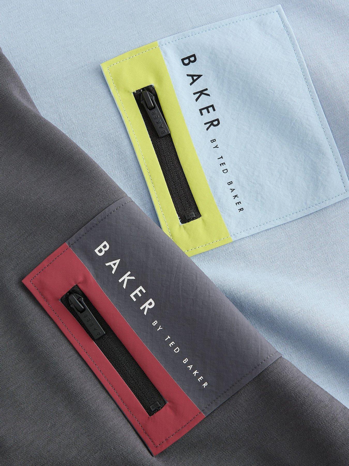 Image 6 of 7 of Ted Baker Boys 2 Pack Pocket Long Sleeve Sweatshirts - Multi