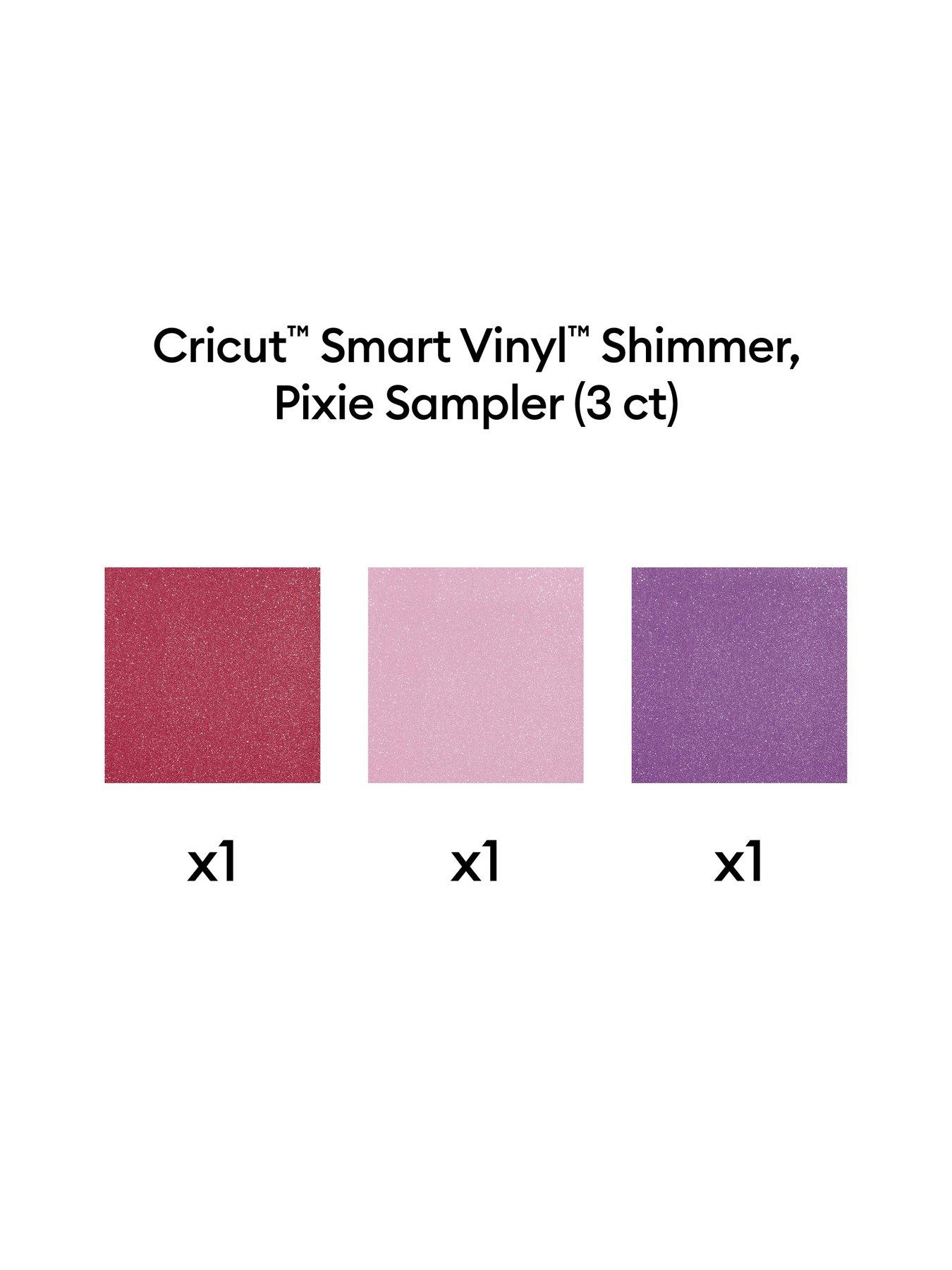 Image 2 of 7 of Cricut Cricut Smart Vinyl Shimmer Matless Permanent Vinyl, Sampler - 13 in x 12 in (3 ct)