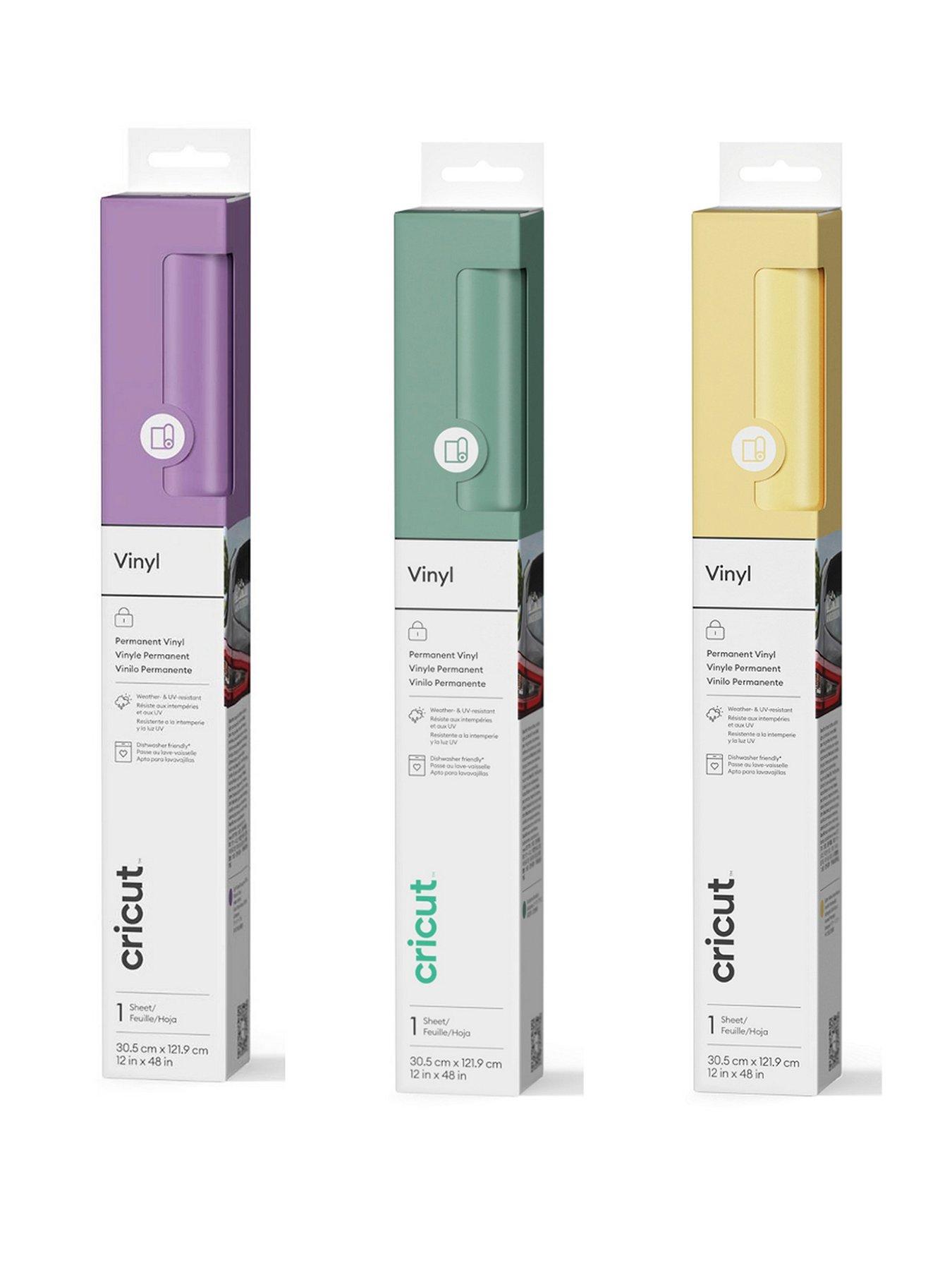 Cricut Permanent Vinyl (12 in x 48 in) Butter Yellow, Eucalyptus, Lilac