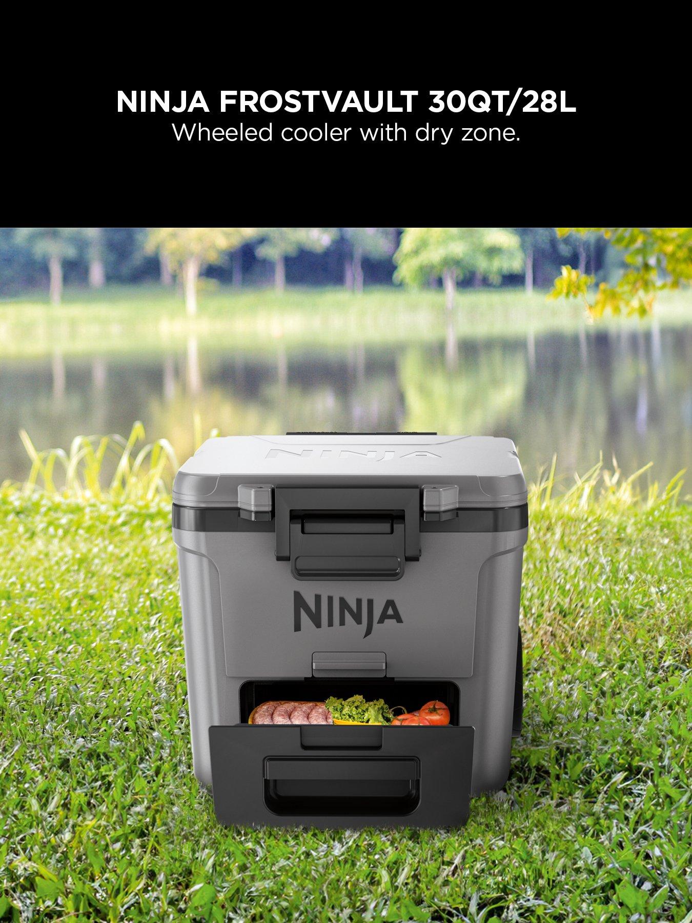 Image 3 of 7 of NINJA FrostVault 30QT/28L Wheeled Cooler with Dry Zone, Slate Grey FB230UKGY / FB230EUGY