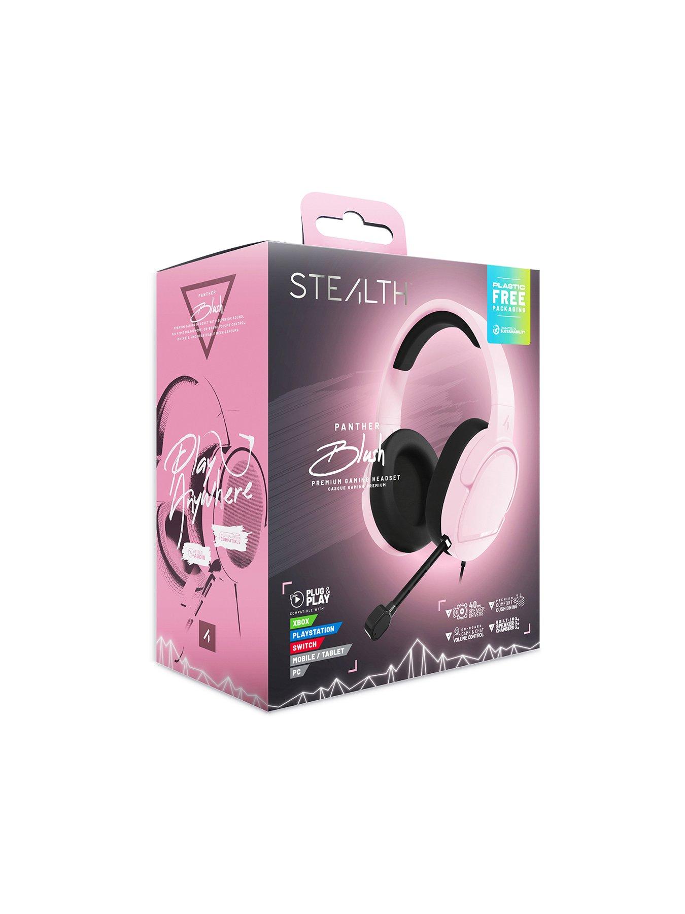 Image 2 of 7 of Stealth PANTHER Premium Gaming Headset for XBOX, PS4/PS5, Switch, PC - Blush