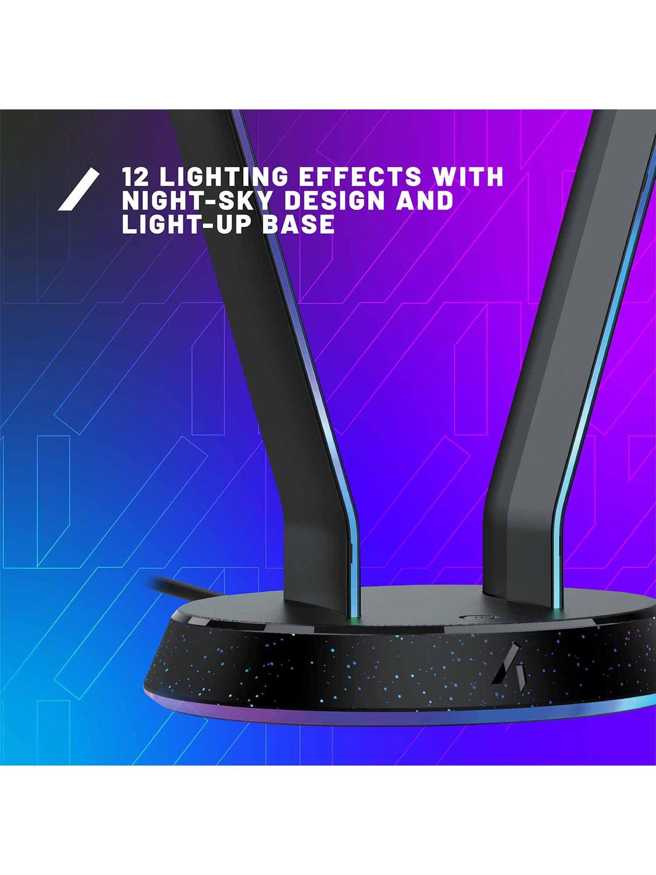 Image 5 of 7 of Stealth RADAR Light Up Headset & Stand Bundle - Night Sky