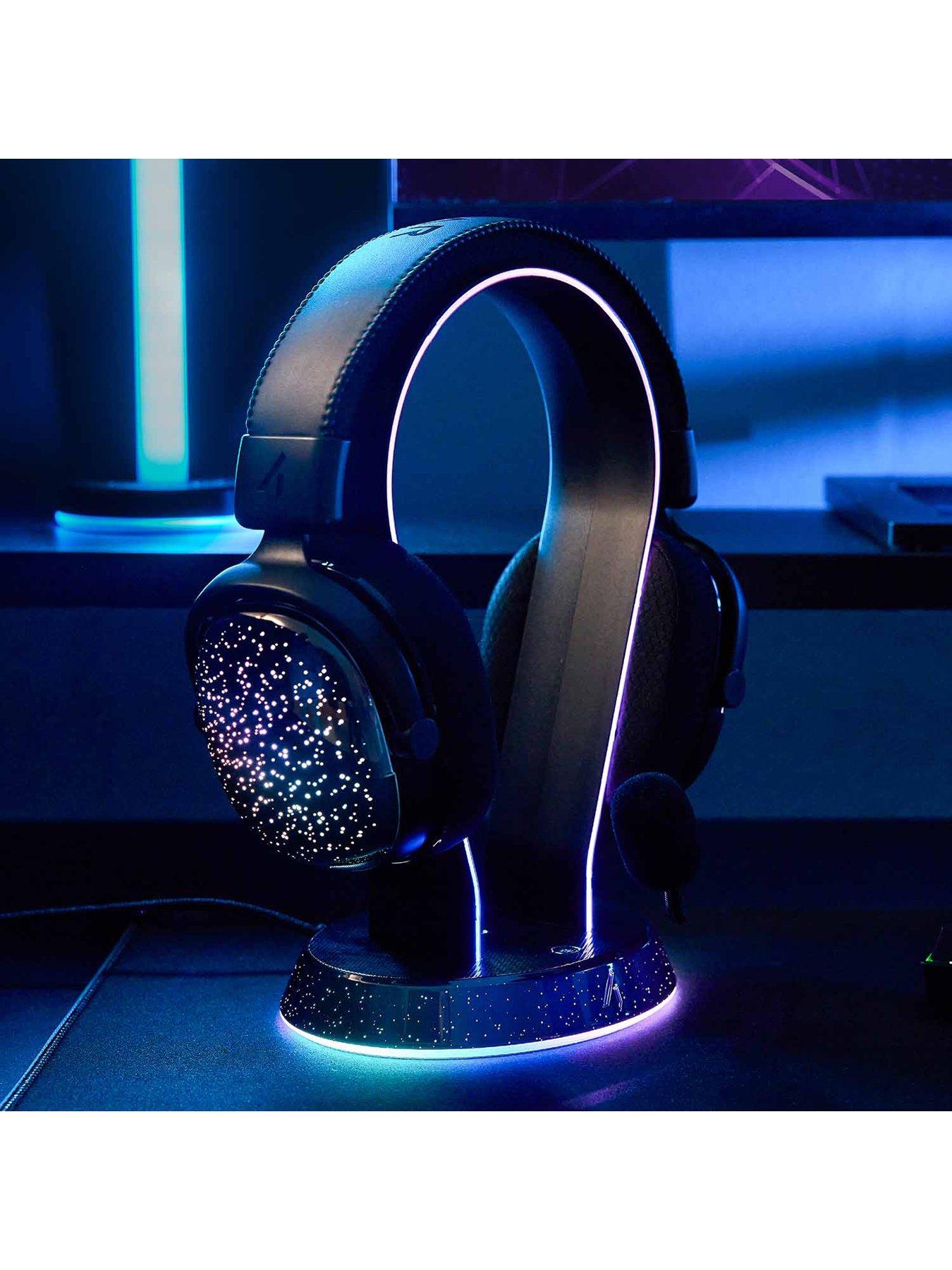 Image 7 of 7 of Stealth RADAR Light Up Headset & Stand Bundle - Night Sky