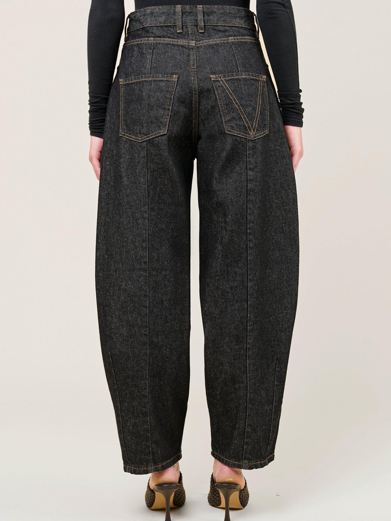 Image 2 of 3 of Vi.ve.re Vi.ve.re Womens Naya Barrel Leg Jeans - Black