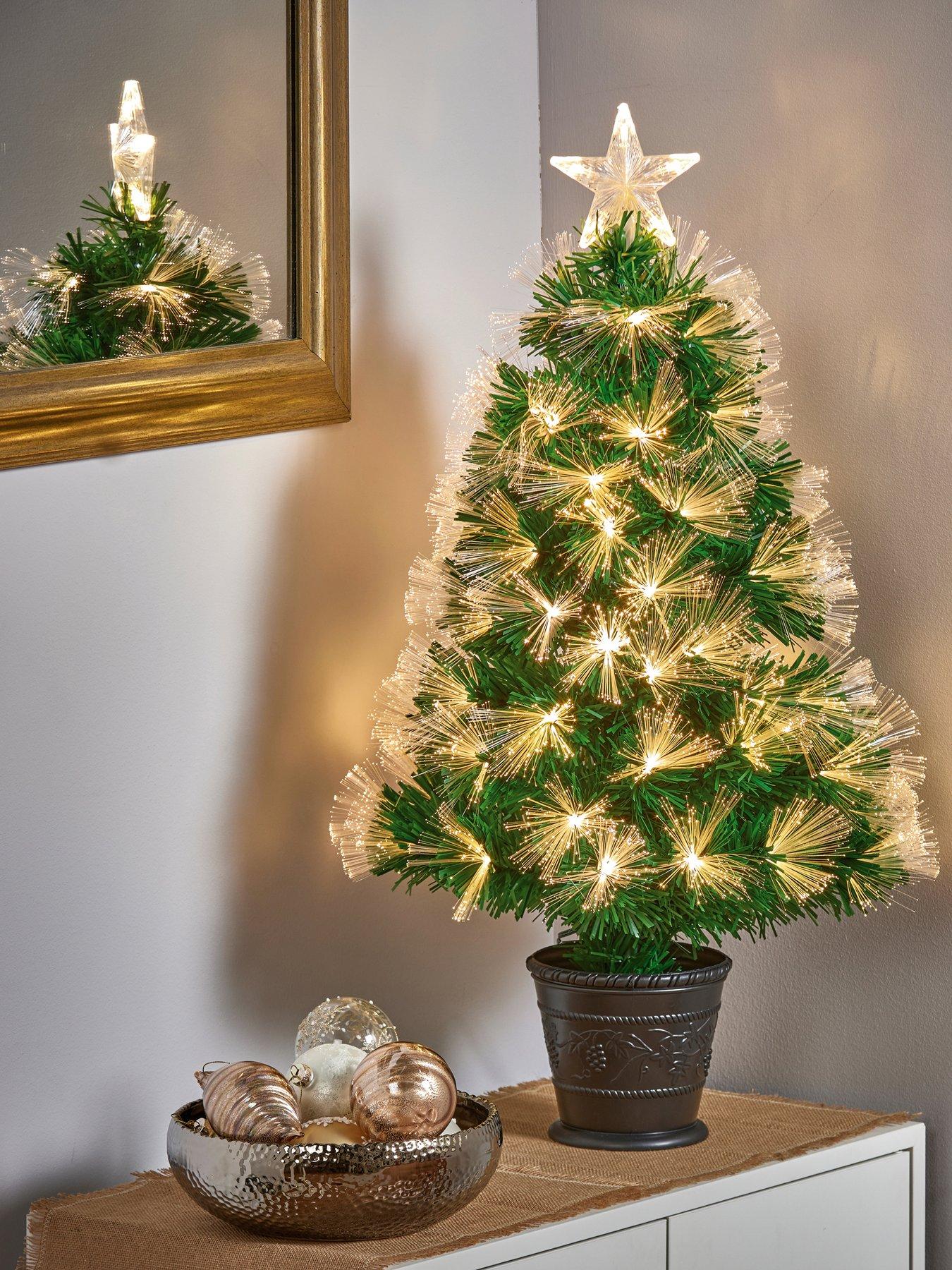 Image 1 of 5 of Premier Decorations 80cm Fibre Optic Tree Starbursts