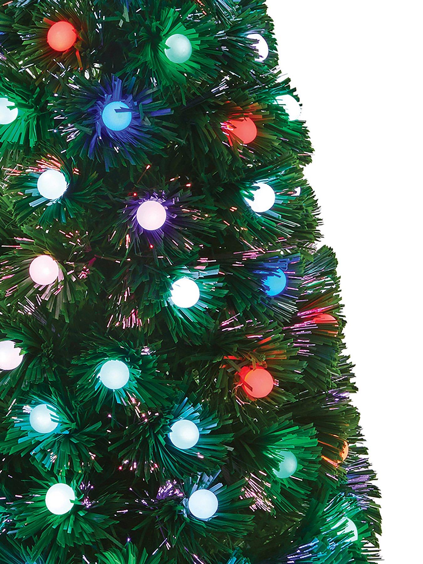 Image 3 of 5 of Premier Decorations 80cm Fibre Optic Tree With Ball Decoration