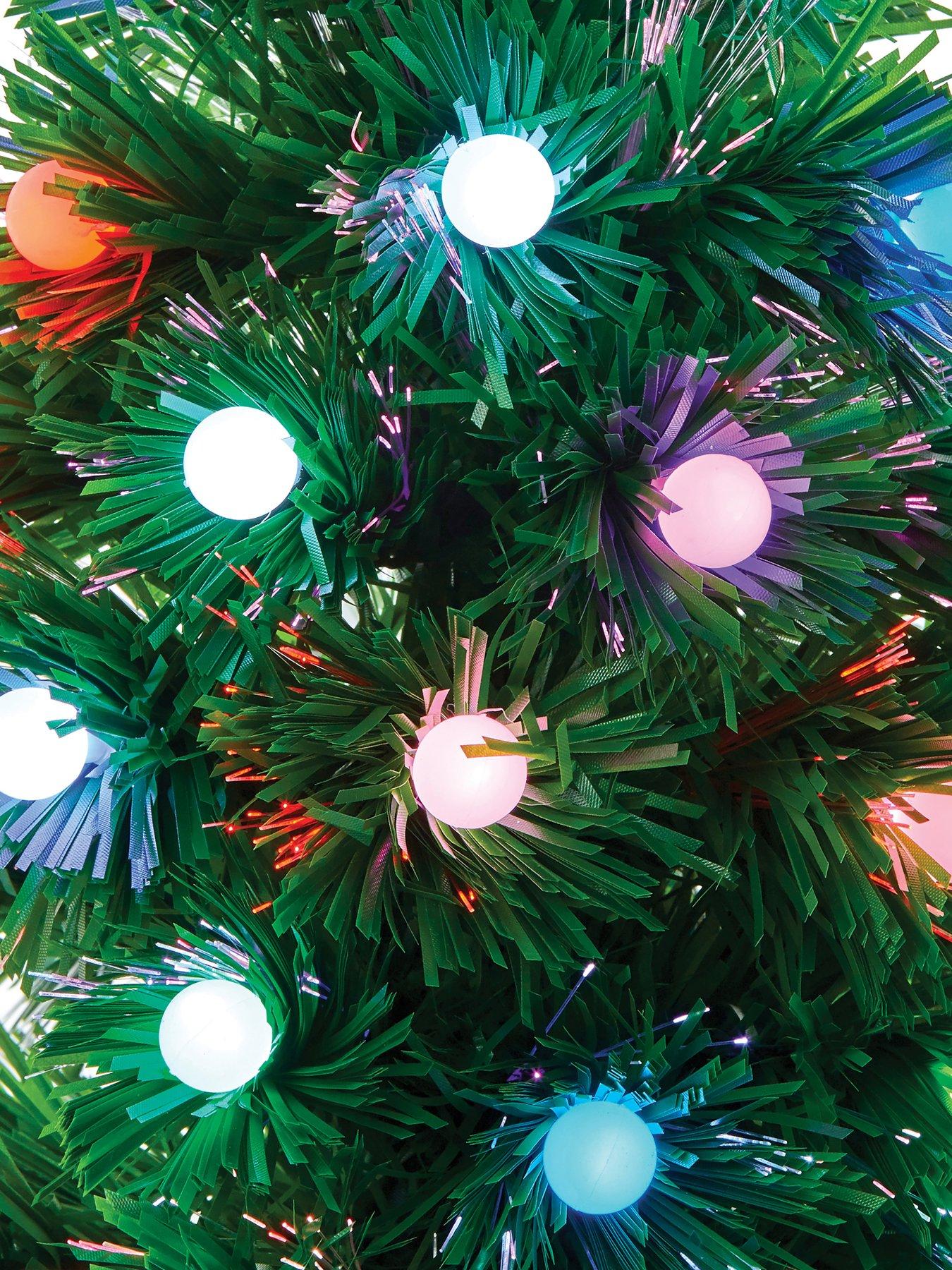 Image 4 of 5 of Premier Decorations 80cm Fibre Optic Tree With Ball Decoration