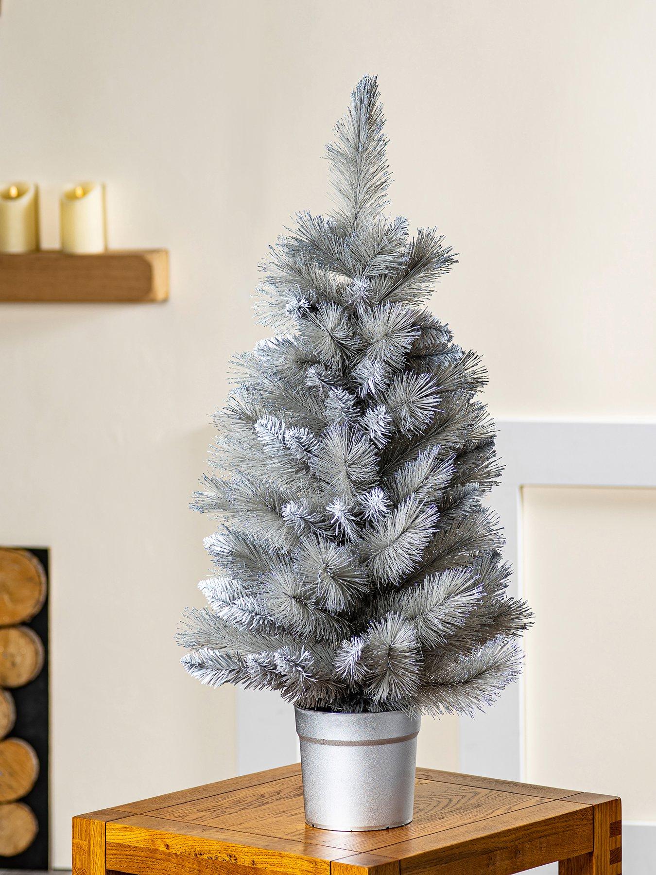 Image 1 of 5 of Premier Decorations 90cm Silver Tip Tree