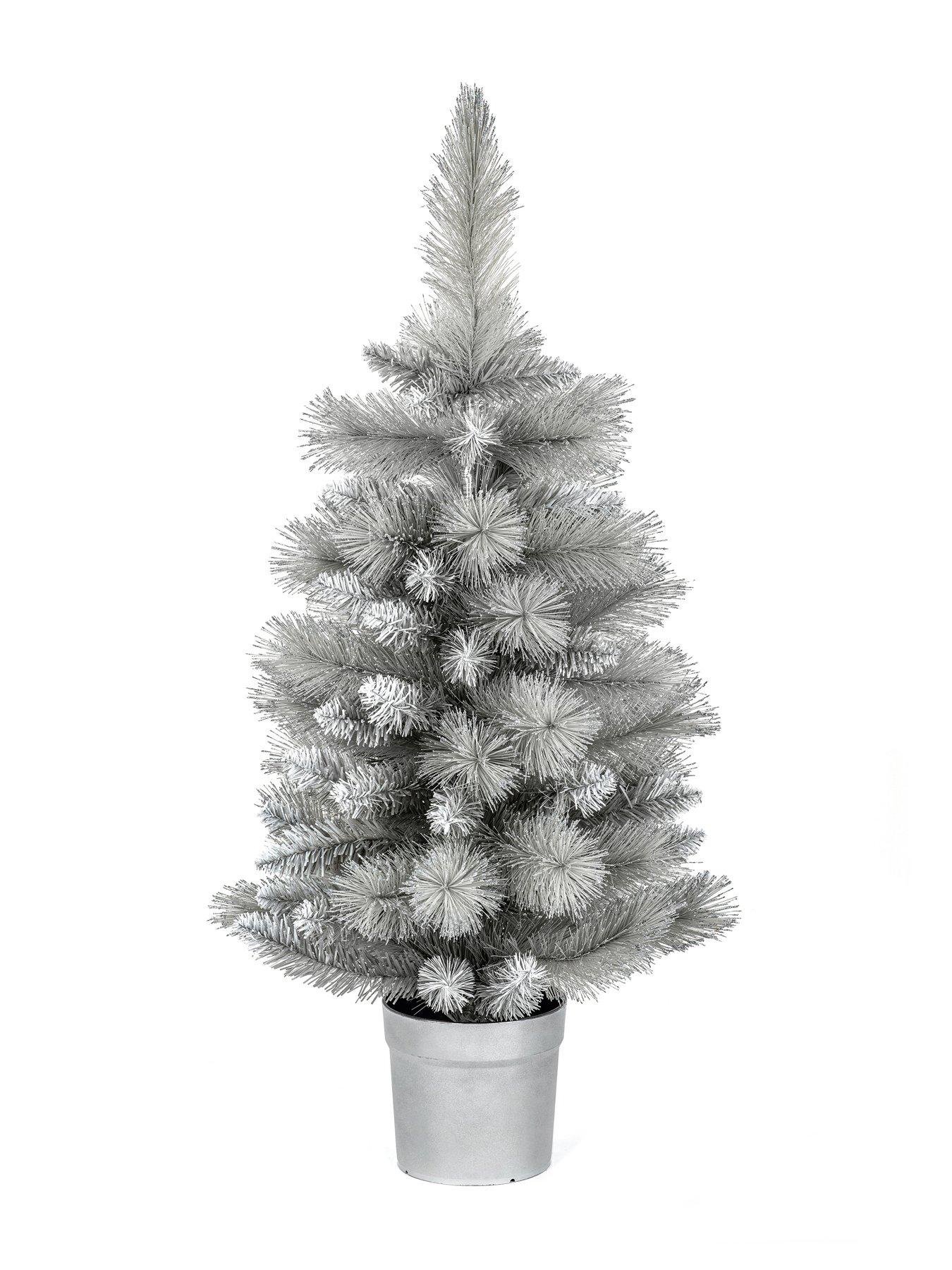 Image 2 of 5 of Premier Decorations 90cm Silver Tip Tree