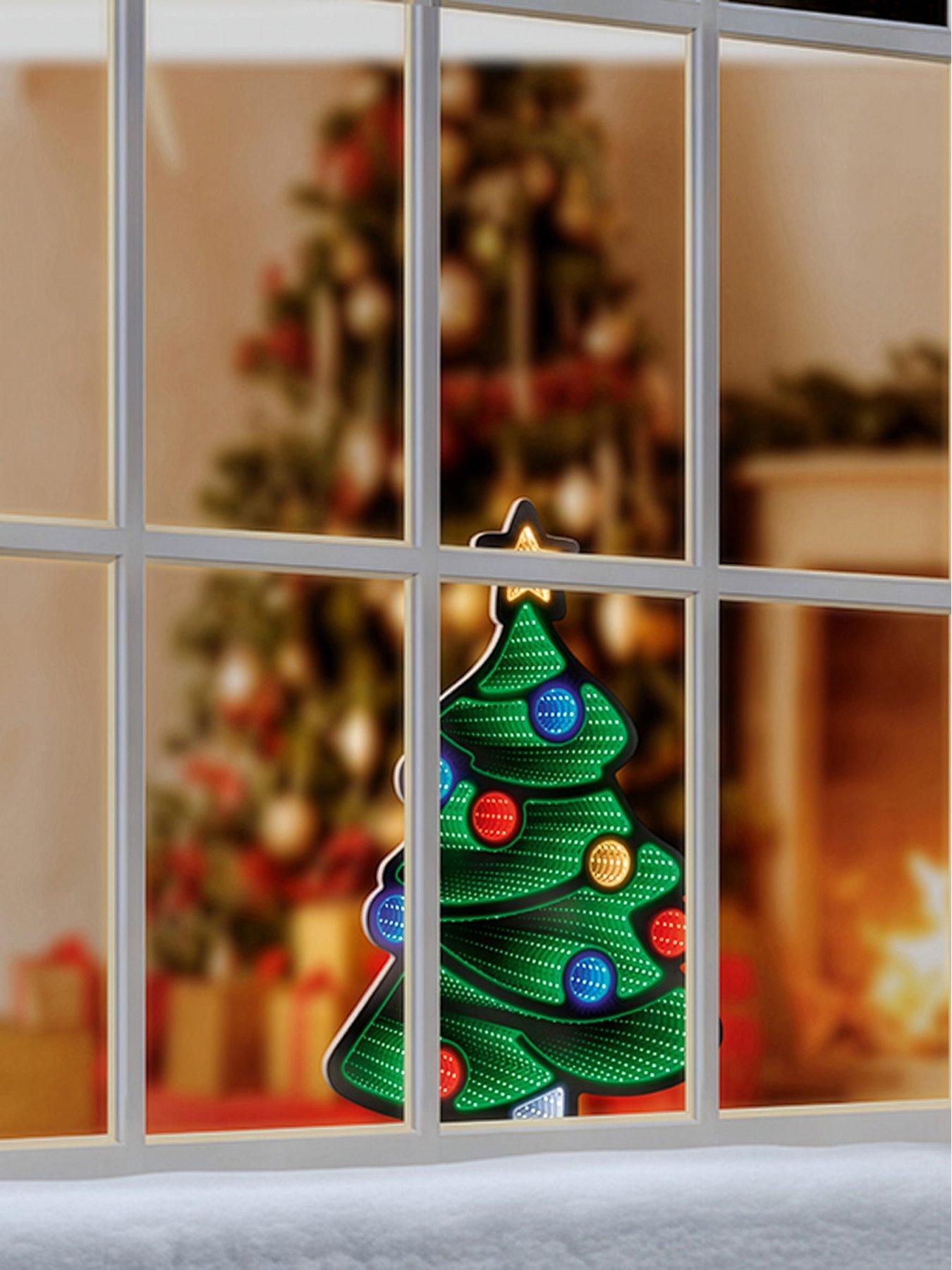 Image 1 of 5 of Premier Decorations 60cm Christmas Tree Infinity Mirror