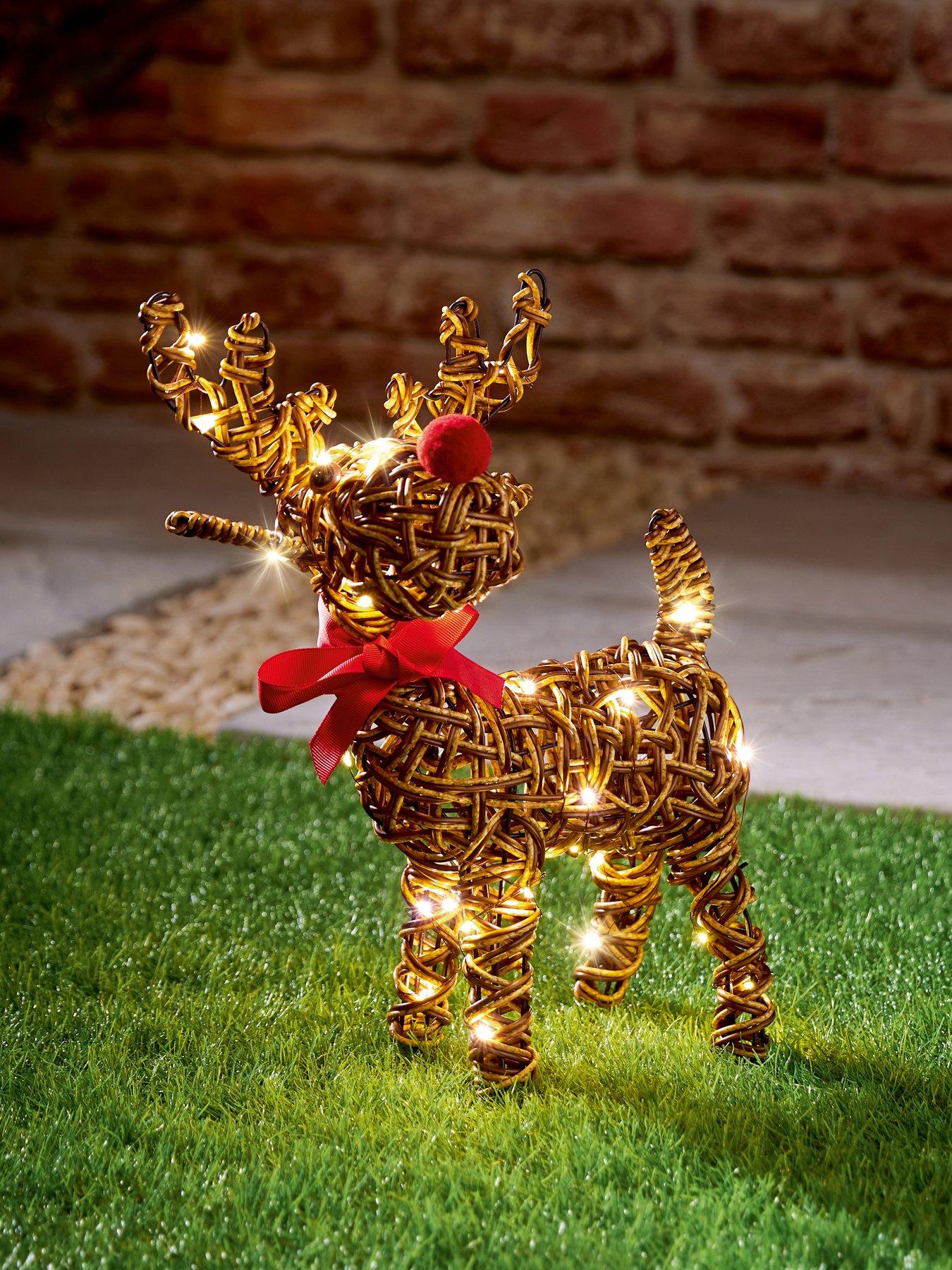 Image 1 of 4 of Premier Decorations 37cm  Multi Action Lit Reindeer