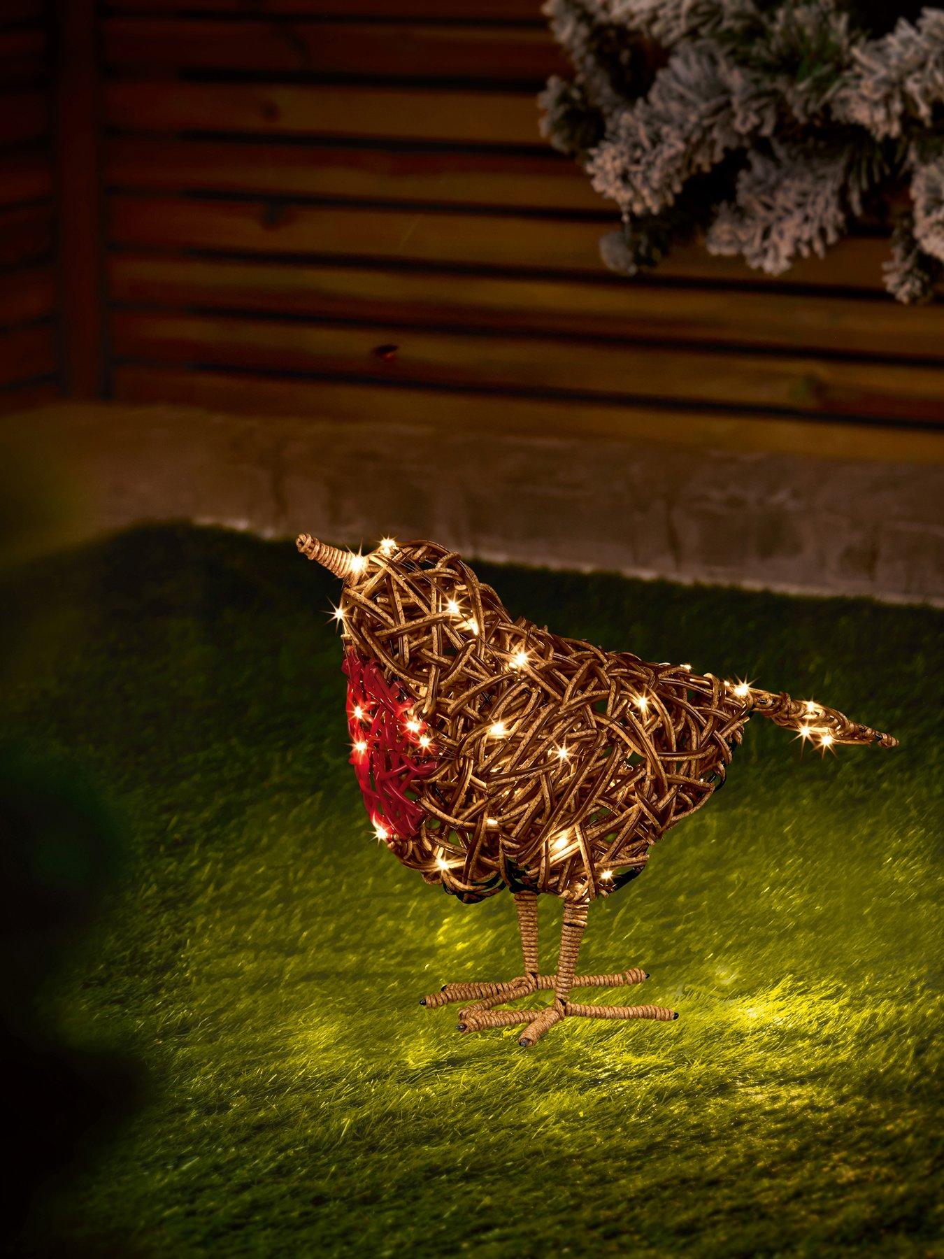 Image 1 of 4 of Premier Decorations 40cm Multi Action Lit  Robin
