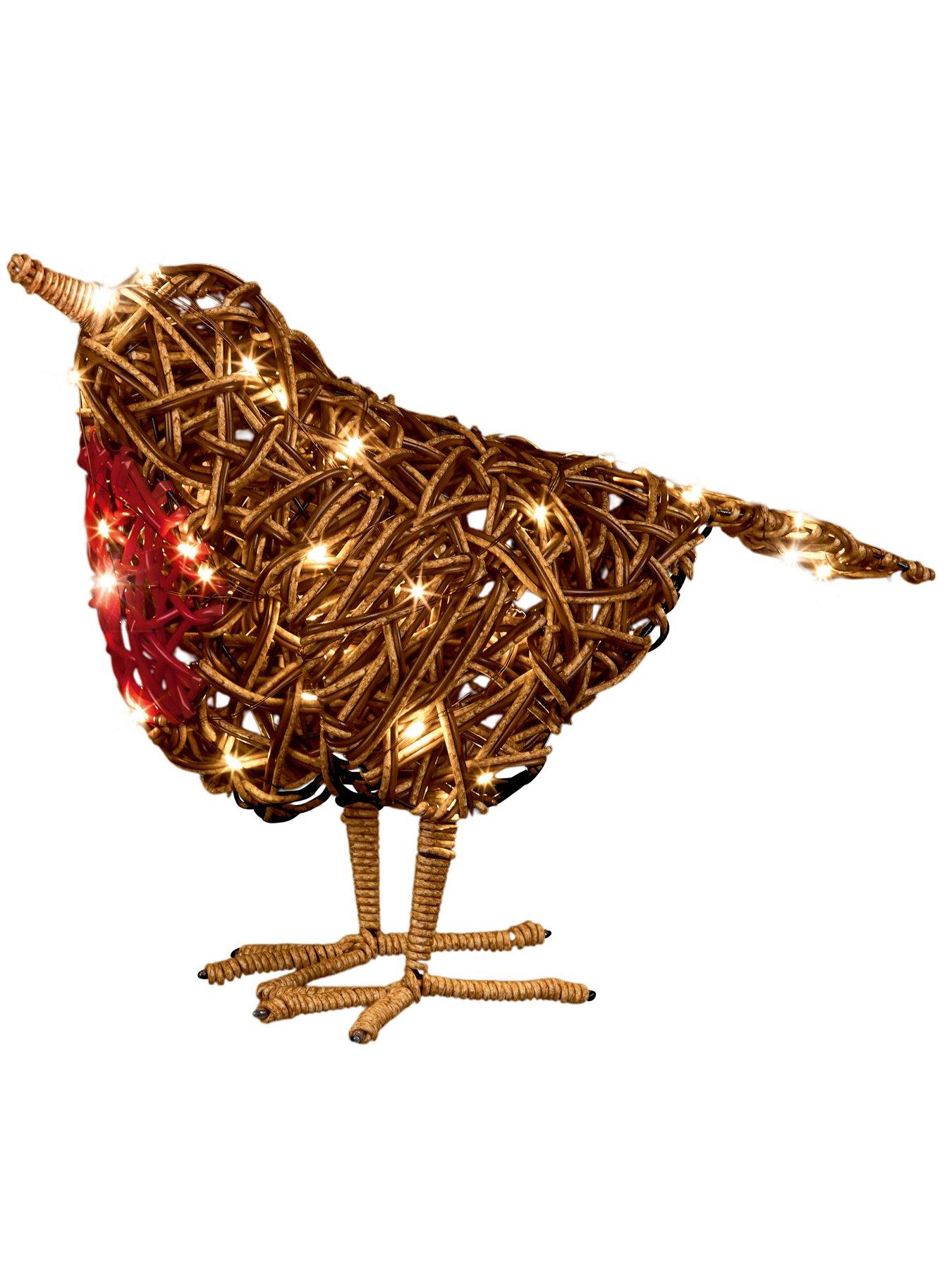 Image 2 of 4 of Premier Decorations 40cm Multi Action Lit  Robin